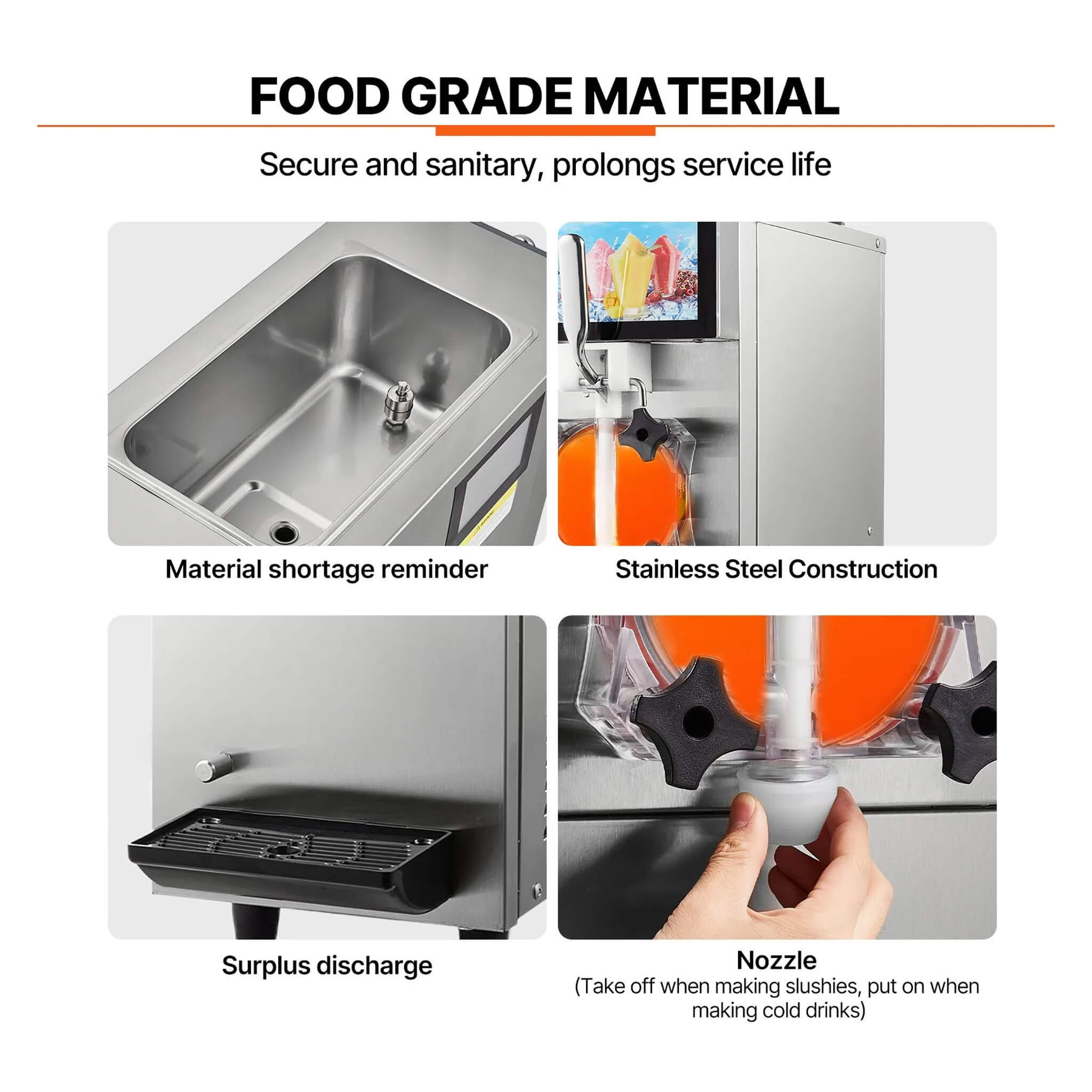 12L Commercial Single Tank Stainless Steel Slushy Machine With Touchscreen (SAK35871) – SAKSBY WHOLESALE, view 5