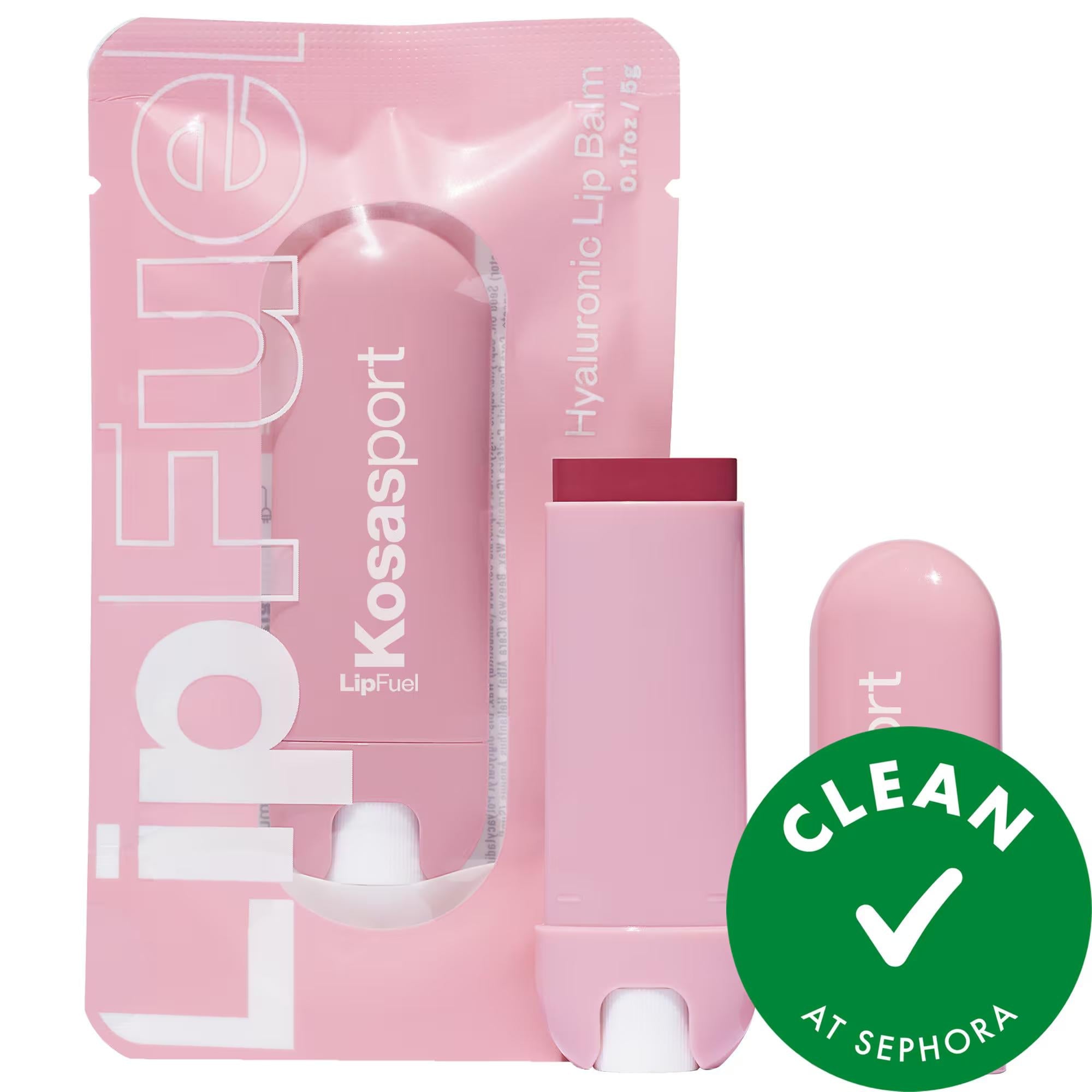 Kosasport Hyaluronic Acid Lip Balm - Hydrating, Plumping Lip Care for Dry Lips, Clean Skincare, Gluten-Free & Cruelty-Free