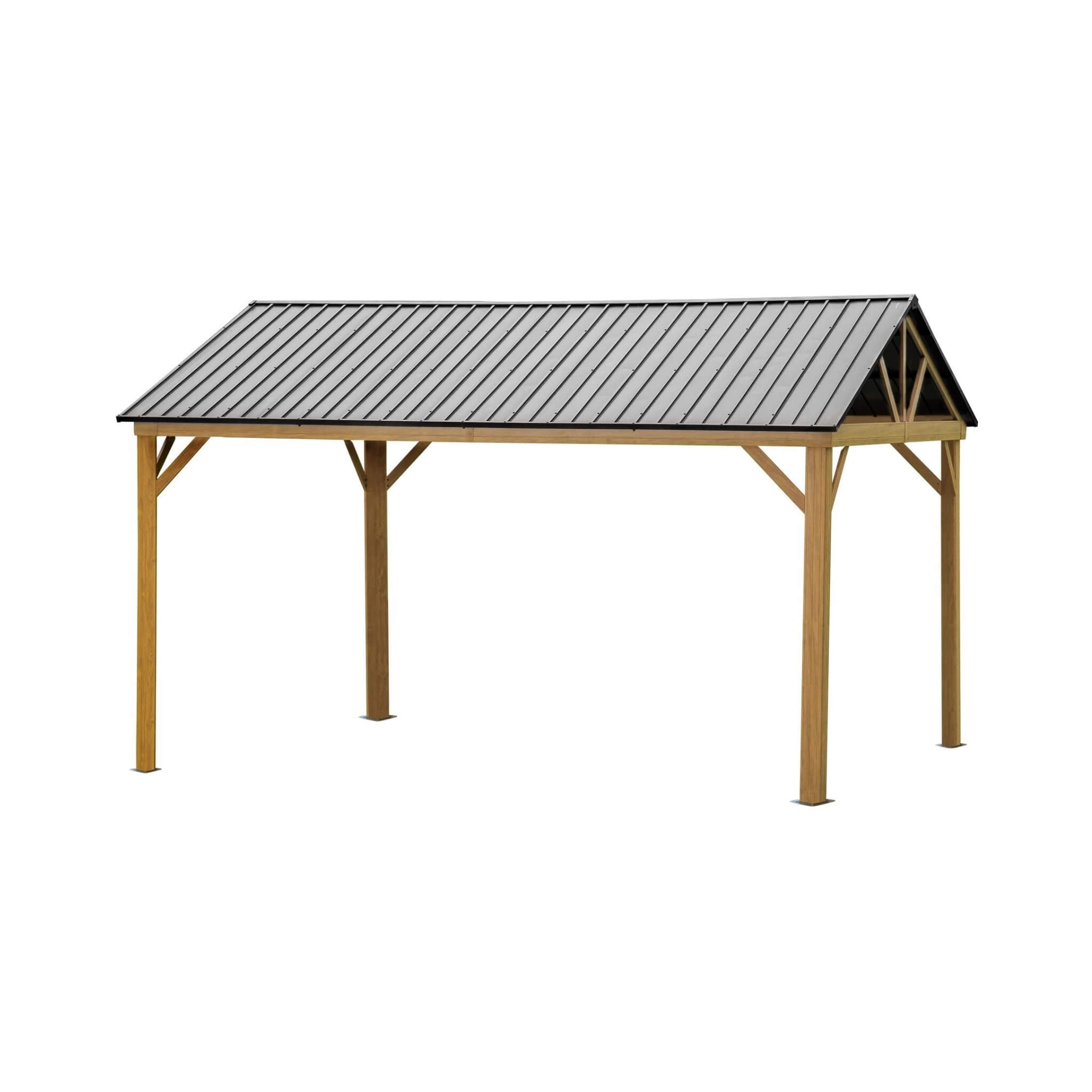 [12X14FT] Alora Hardtop All-Weather Outdoor Gazebo With Galvanized Steel Roof (SAK83261) – SAKSBY WHOLESALE, view 3