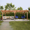 [12X16FT] Alora Extra-Large Outdoor Wooden Waterproof Grape Pergola (SAK76476) – SAKSBY WHOLESALE