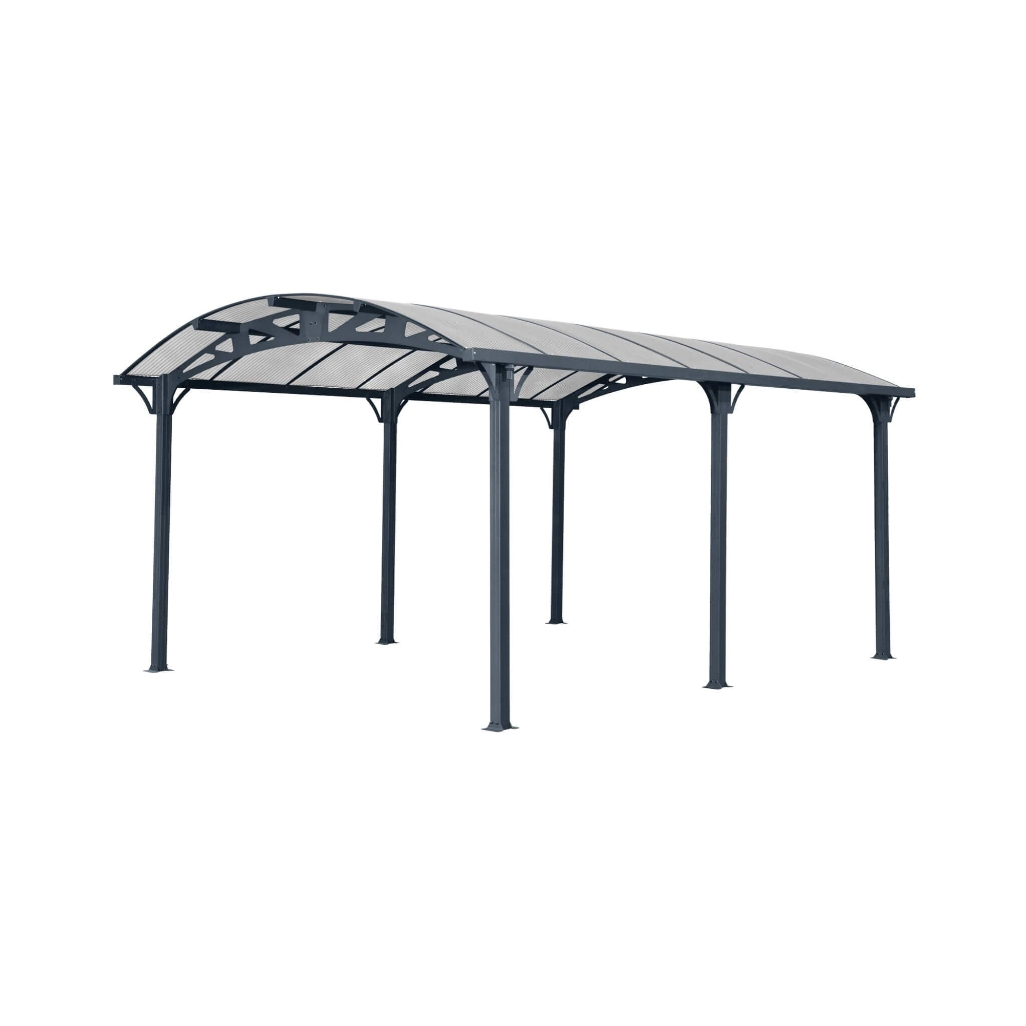 [12X16FT] Alora Large Outdoor Aluminum Arch Carport With Polycarbonate Panels (SAK65820) – SAKSBY WHOLESALE, view 5