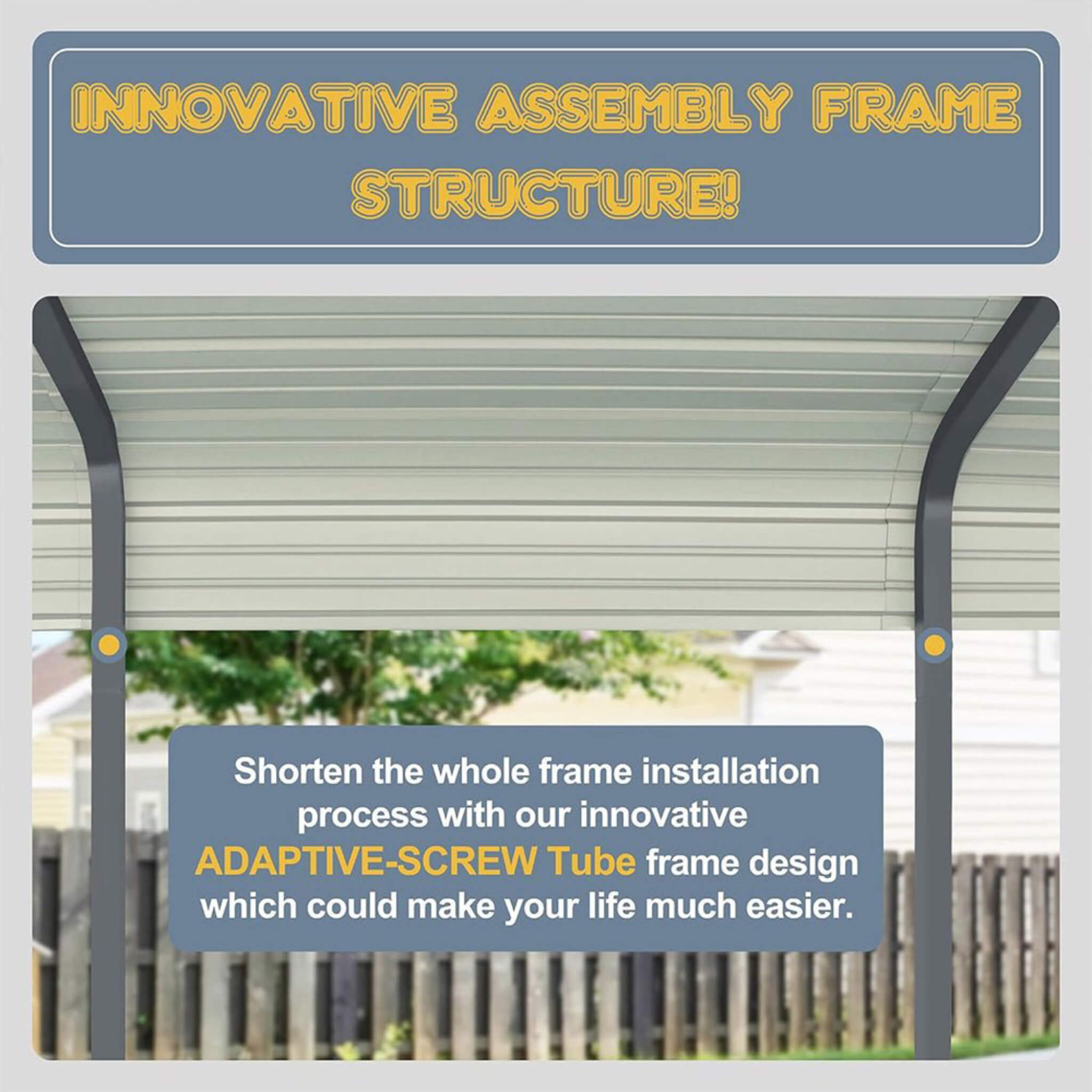 [12X20FT] Alora Premium Heavy-Duty Outdoor Canopy Garage Shelter With Galvanized Metal Roof (SAK91523) – SAKSBY WHOLESALE, vi