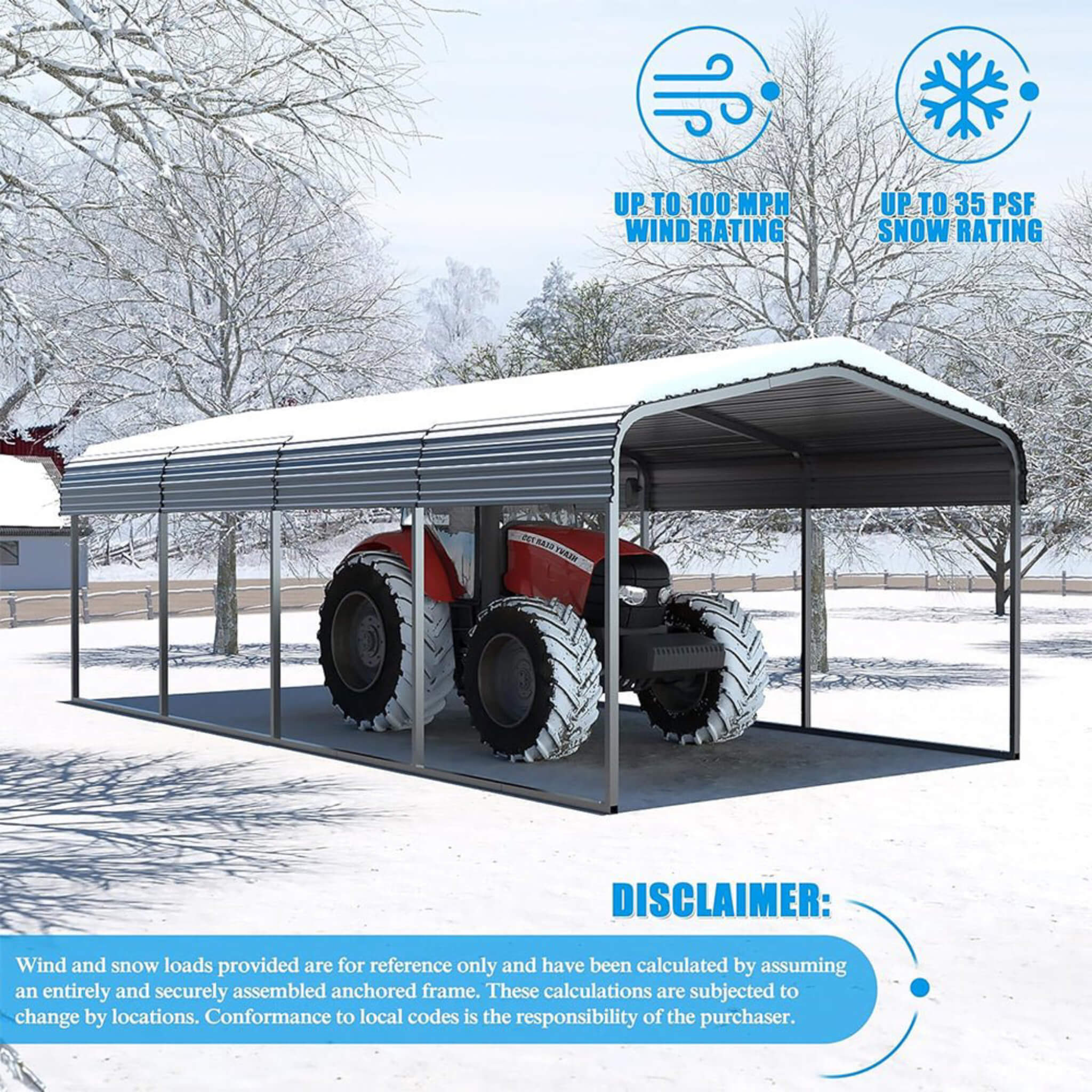 [12X20FT] Alora Premium Heavy-Duty Outdoor Canopy Garage Shelter With Galvanized Metal Roof (SAK91523) – SAKSBY WHOLESALE, vi