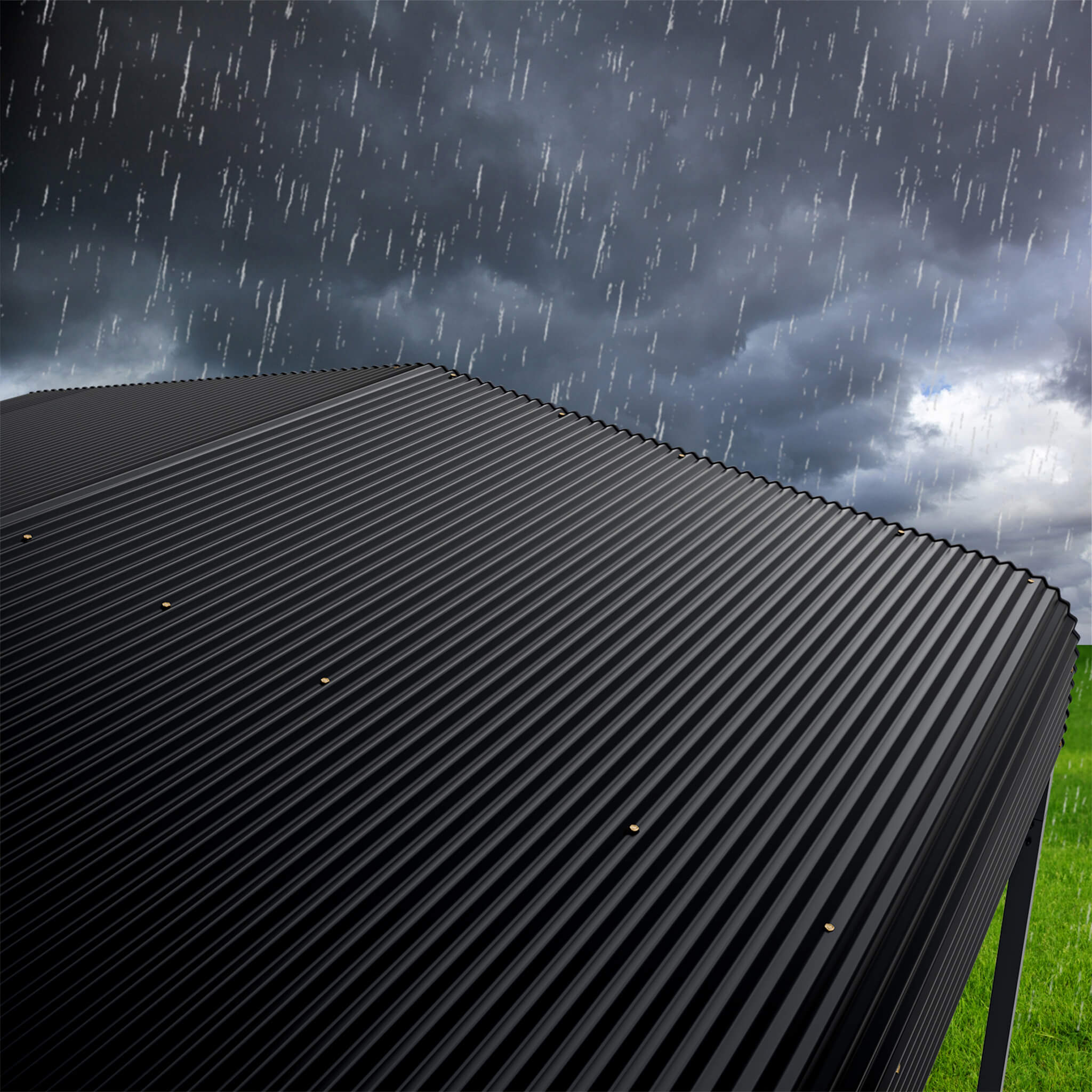 [12X20FT] Alora Heavy-Duty All-Weather Metal Carport With Reinforced Support Base (SAK97381) – SAKSBY WHOLESALE, view 6