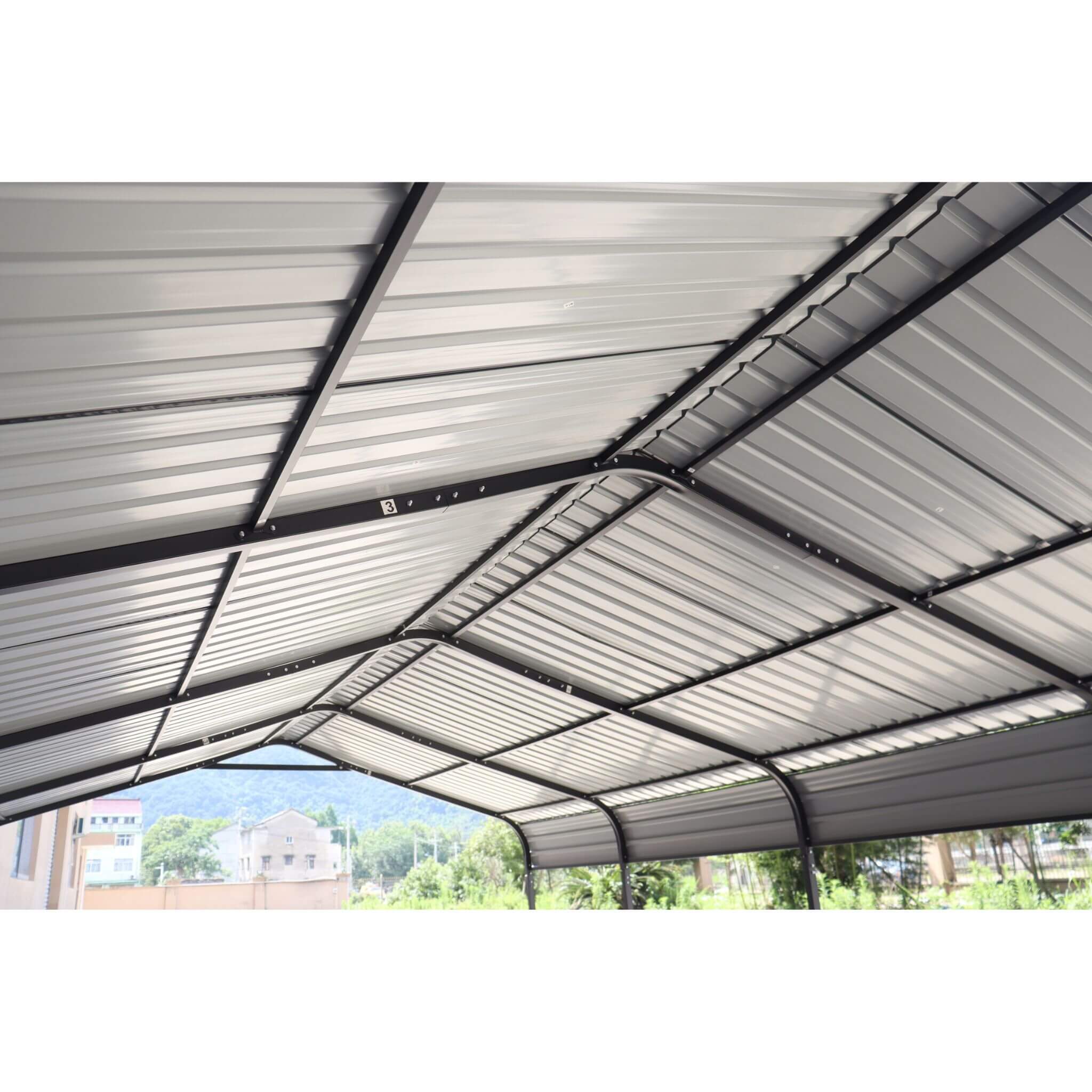 [12X20FT] Alora Heavy-Duty Metal Carport With Galvanized Steel Roof For Car, Boats And Trucks, Gray (SAK95562) – SAKSBY WHOLE