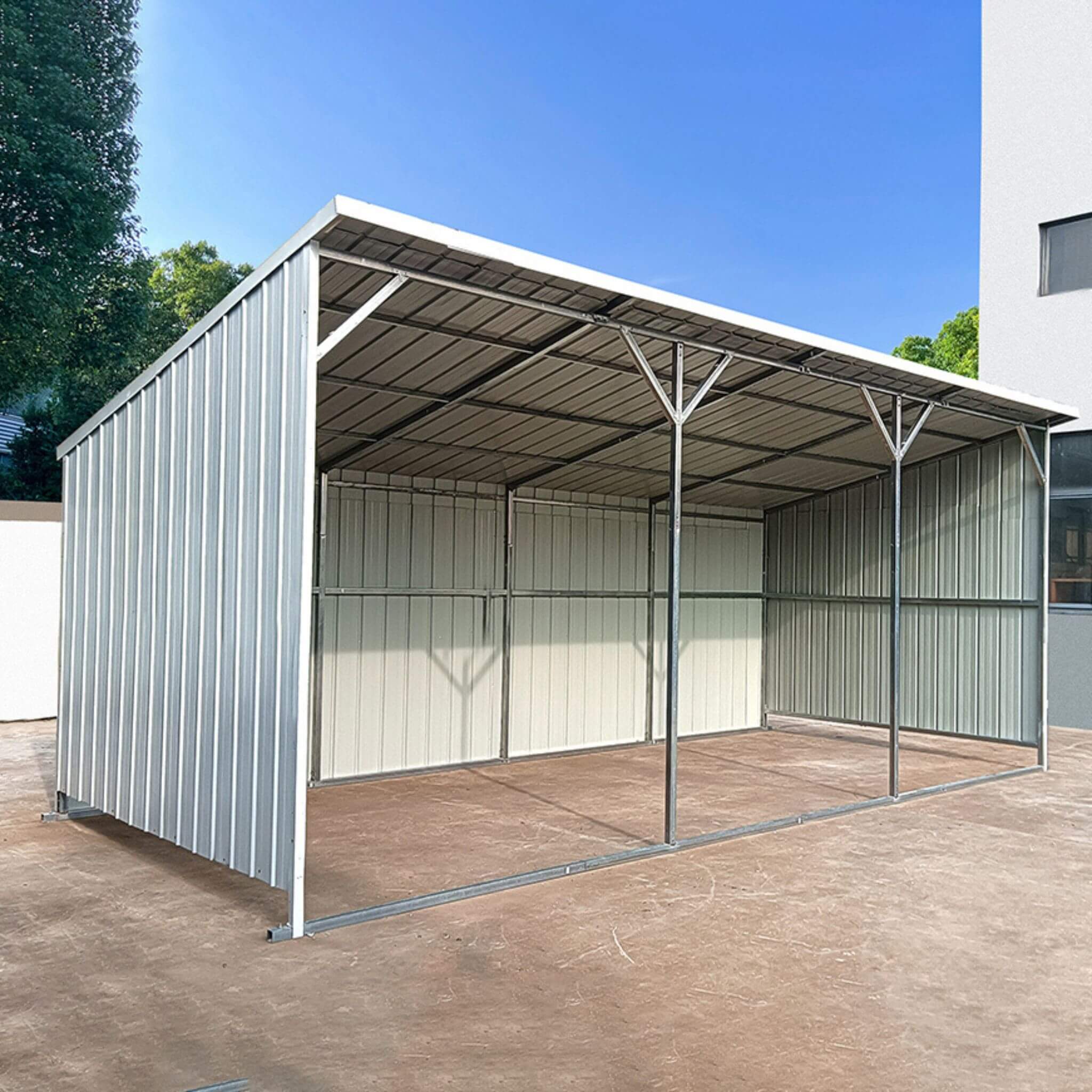 [12X25FT] Alora Heavy-Duty Galvanized steel Storage Equipment Shed (SAK20471) – SAKSBY WHOLESALE, view 3