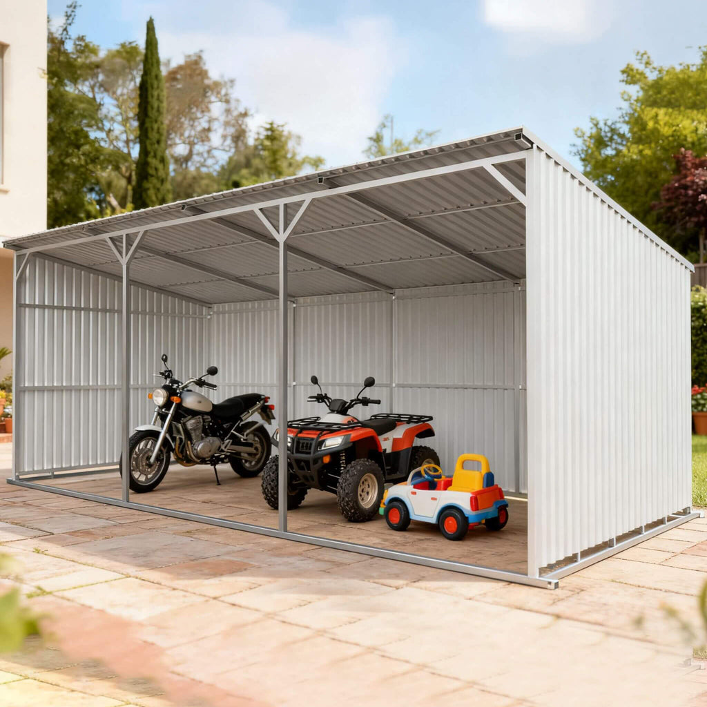 [12X25FT] Alora Heavy-Duty Galvanized steel Storage Equipment Shed (SAK20471) – SAKSBY WHOLESALE, view 4
