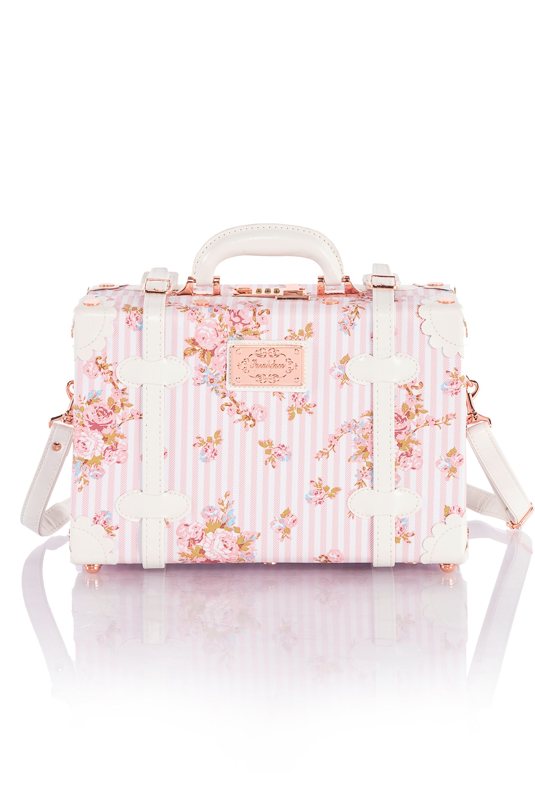 SarahFace Train Case - Pink Floral's
