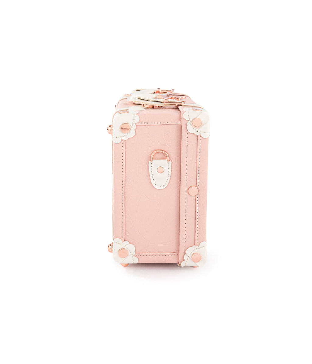 Botanica Train Case - Embossed Pink