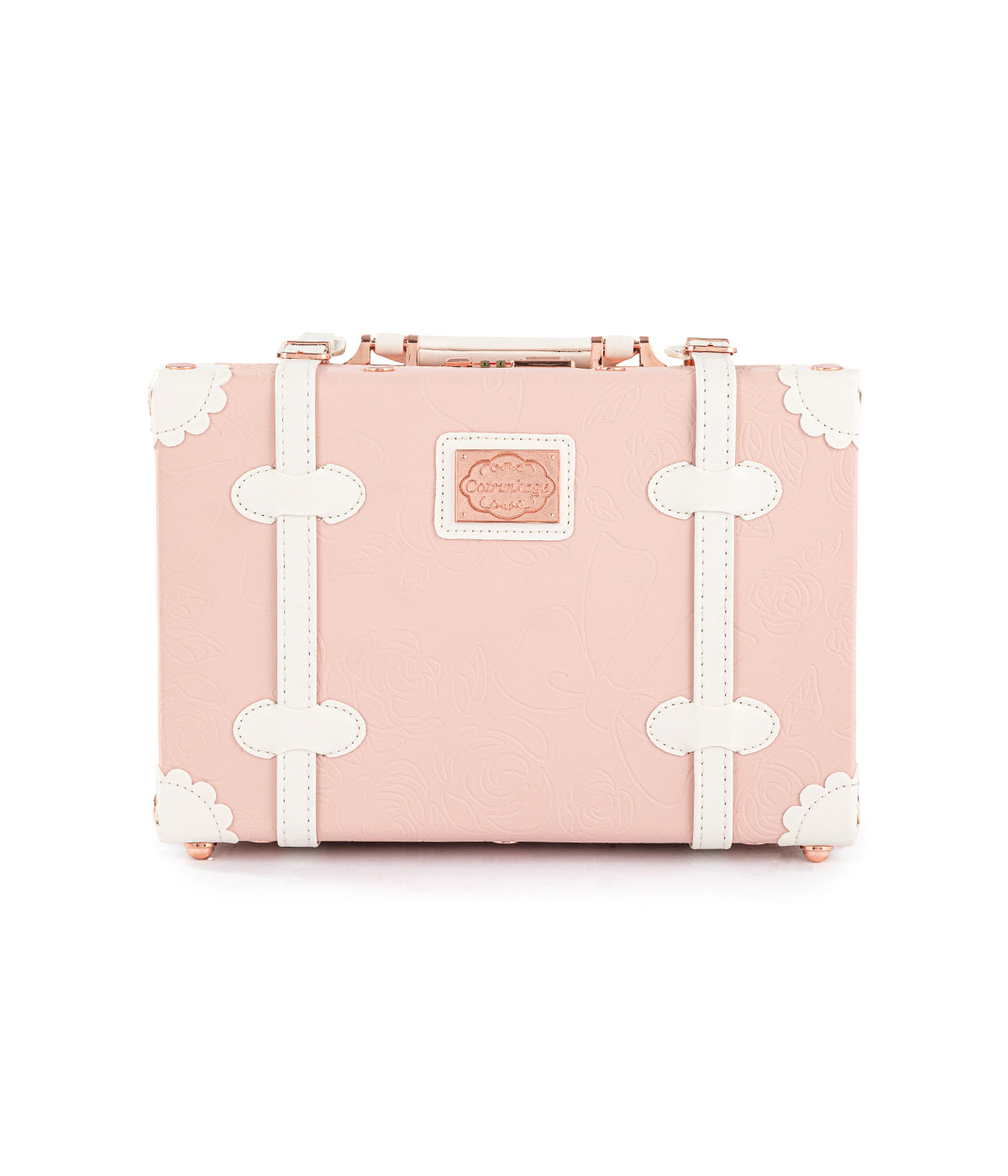 Botanica Train Case - Embossed Pink