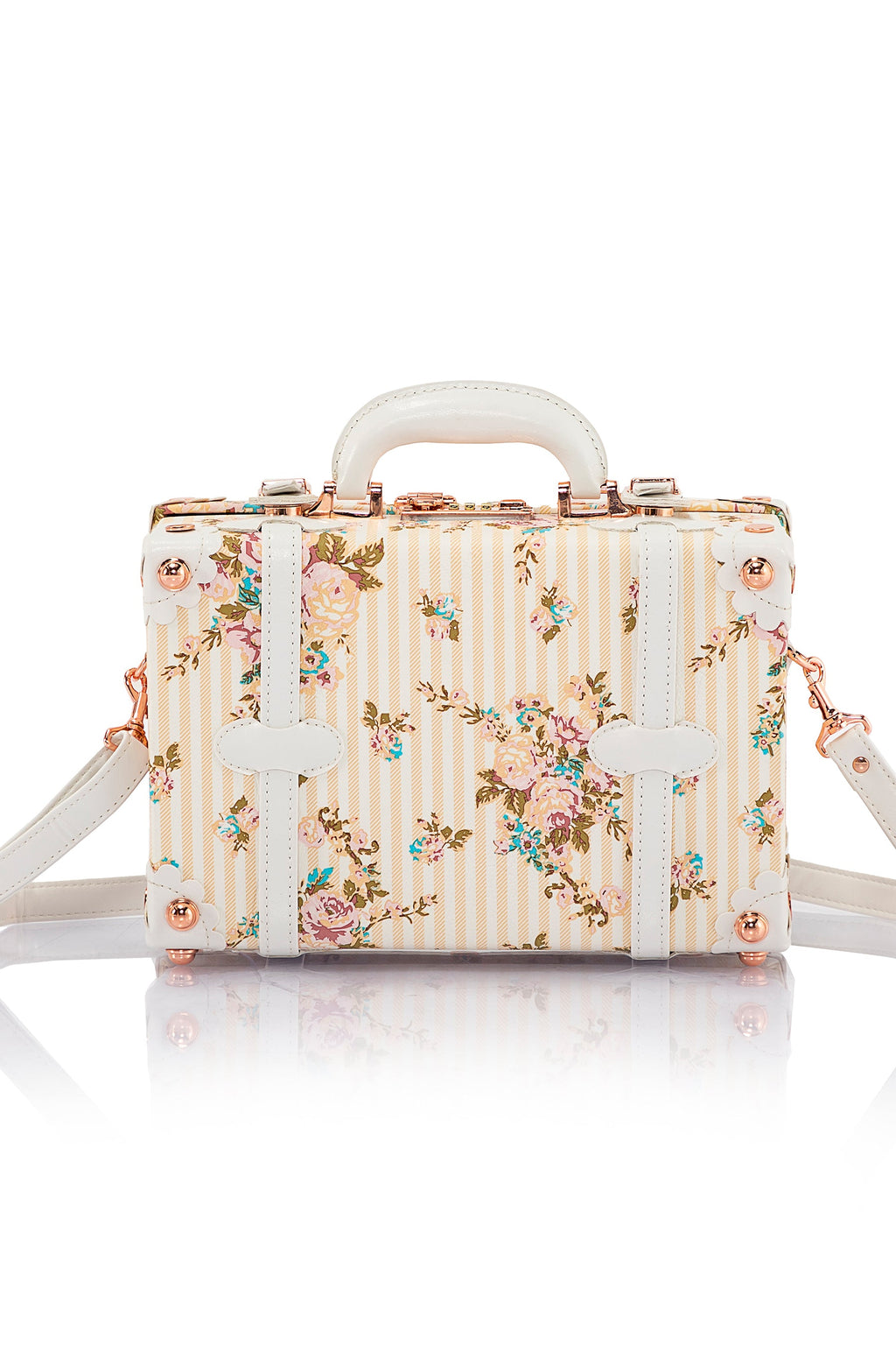 SarahFace Train Case - Beige Floral's