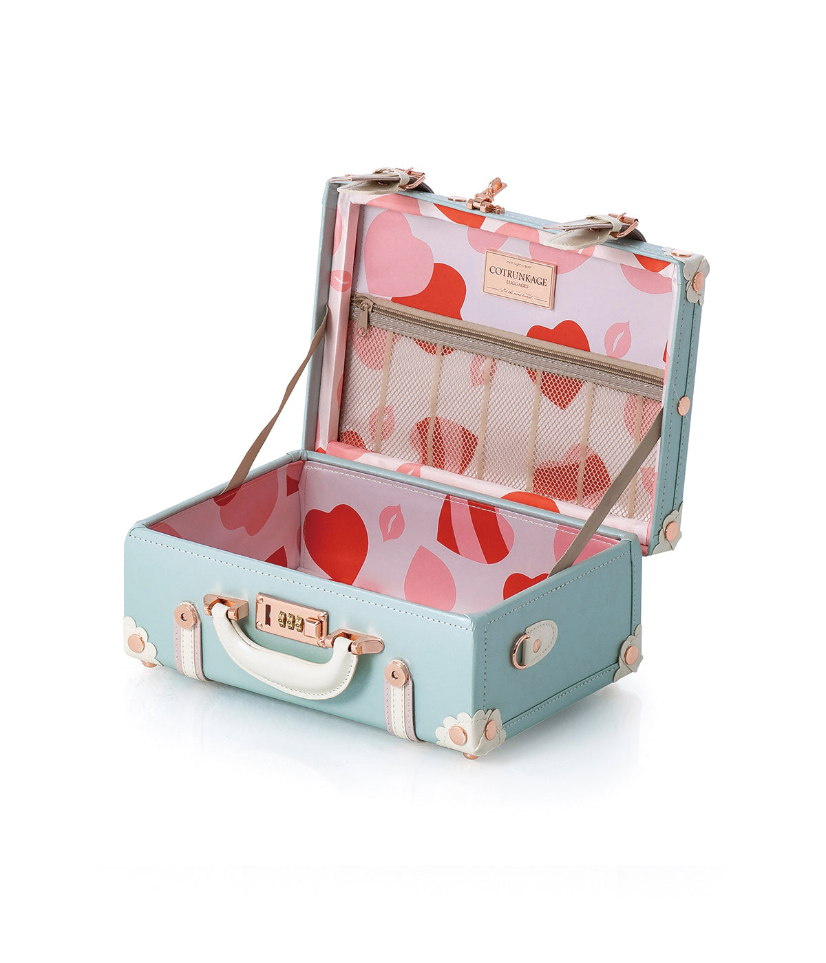 Minimalism Train Case - Sky Blue's