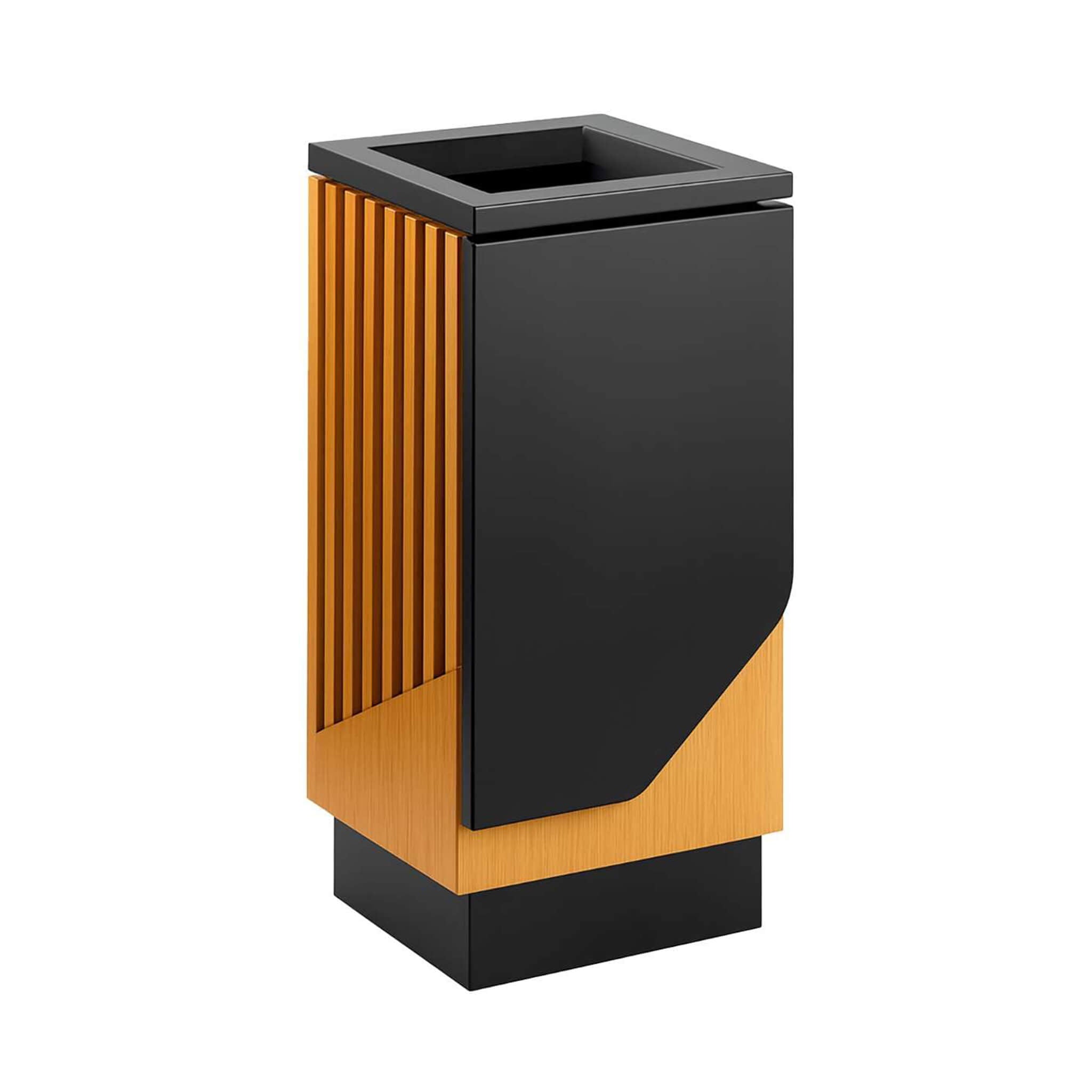 13-Gallon Heavy-Duty Commercial Outdoor Square Decorative Trash Can (SAK30467) – SAKSBY WHOLESALE