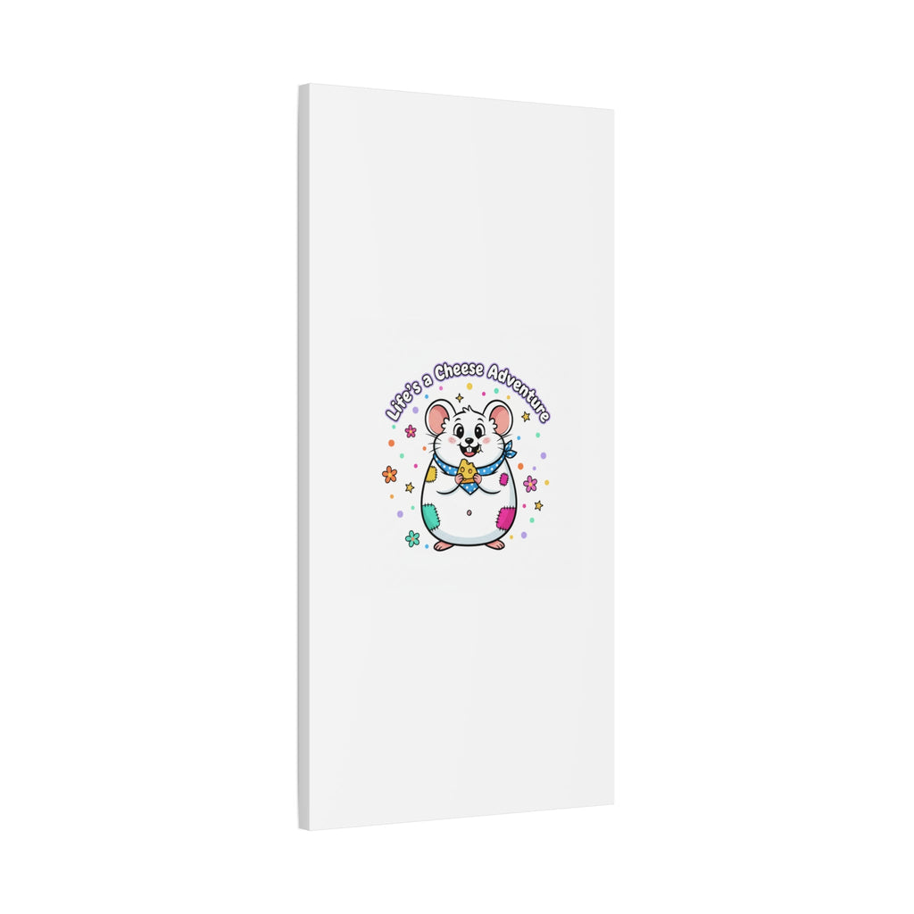 Life's a Cheese Adventure Canvas | Rodent-Core rat art print