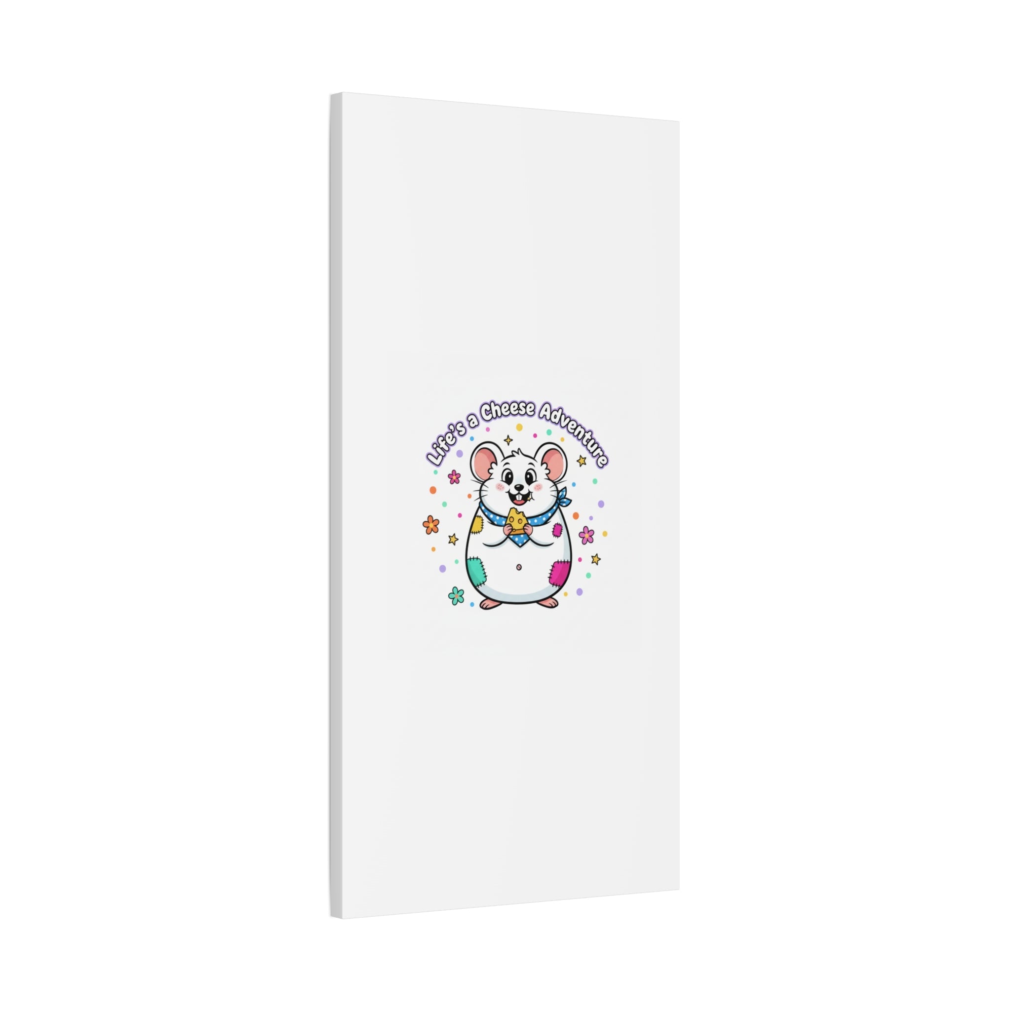 Life's a Cheese Adventure Canvas | Rodent-Core rat art print