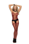Love Spark Cove | Intimate Apparel, Pleasure Shop & Free Shipping Vertical Striped Fishnet Suspender Bodystocking — main prod