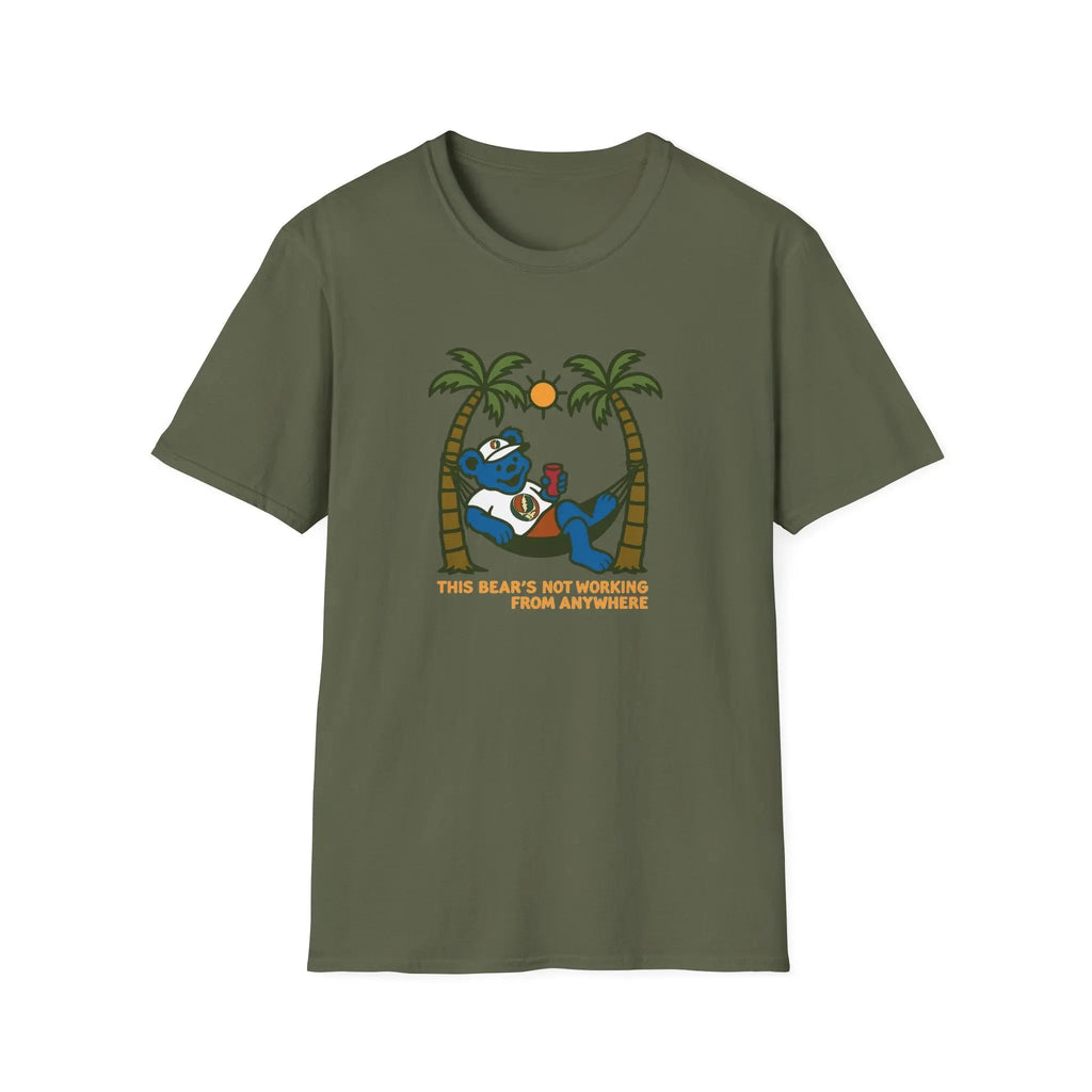 The Bear's Not Working From Anywhere - Life is Dead T-Shirt