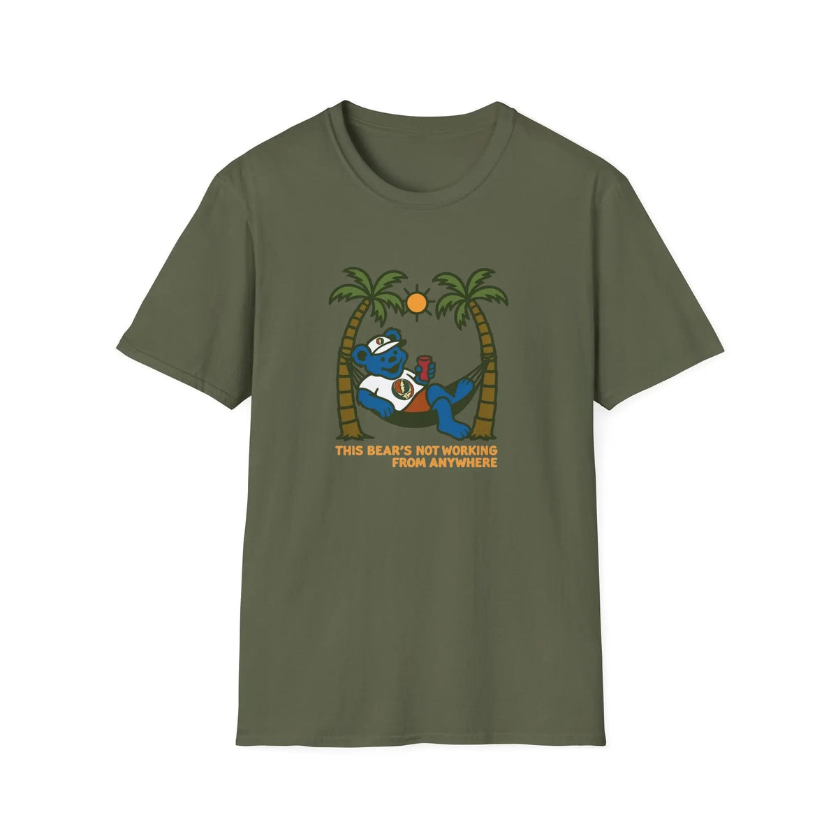 The Bear's Not Working From Anywhere - Life is Dead T-Shirt
