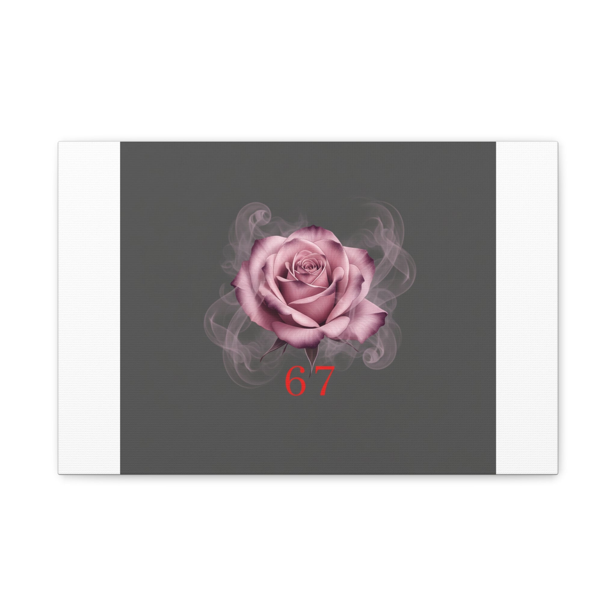 6 7 Valentine's Canvas | Viral Gothic Rose Wall Art | 6 7 Meaning Dark Romance