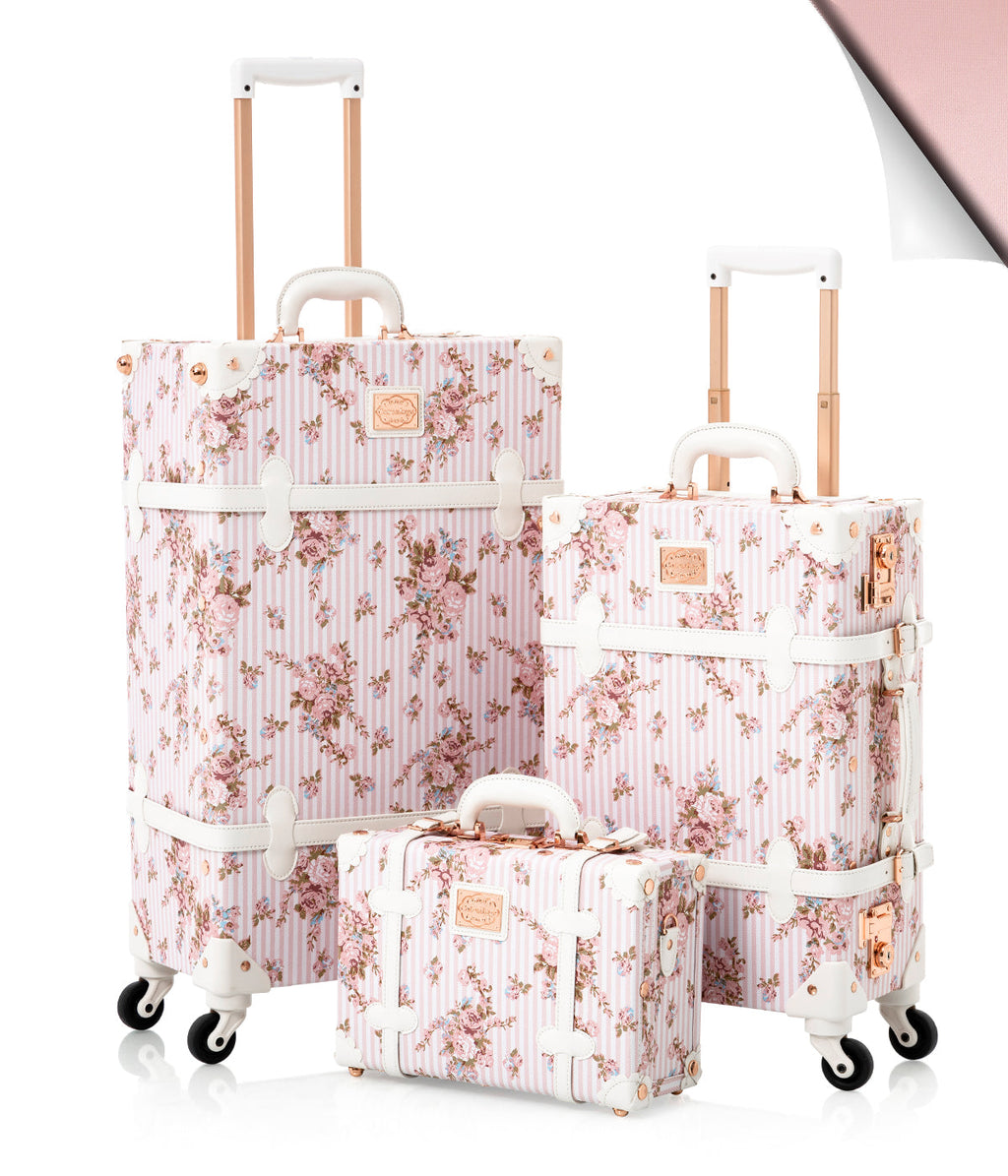 Botanica 3 Pieces Luggage Set - Pink Floral's