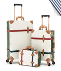 Minimalism 3 Pieces Luggage Set - Green/Pearl's