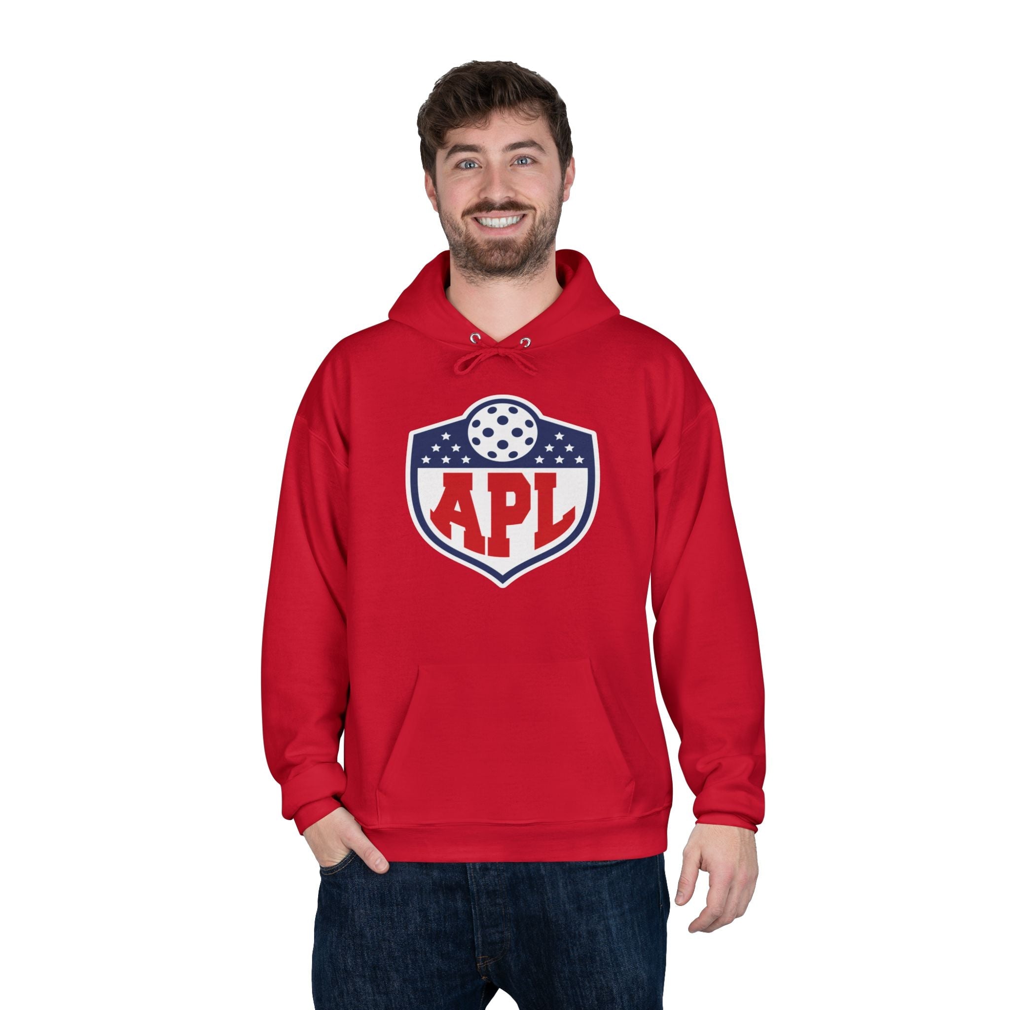 APL Pickleball Shield Hoodie — Retro Pickleball Pullover