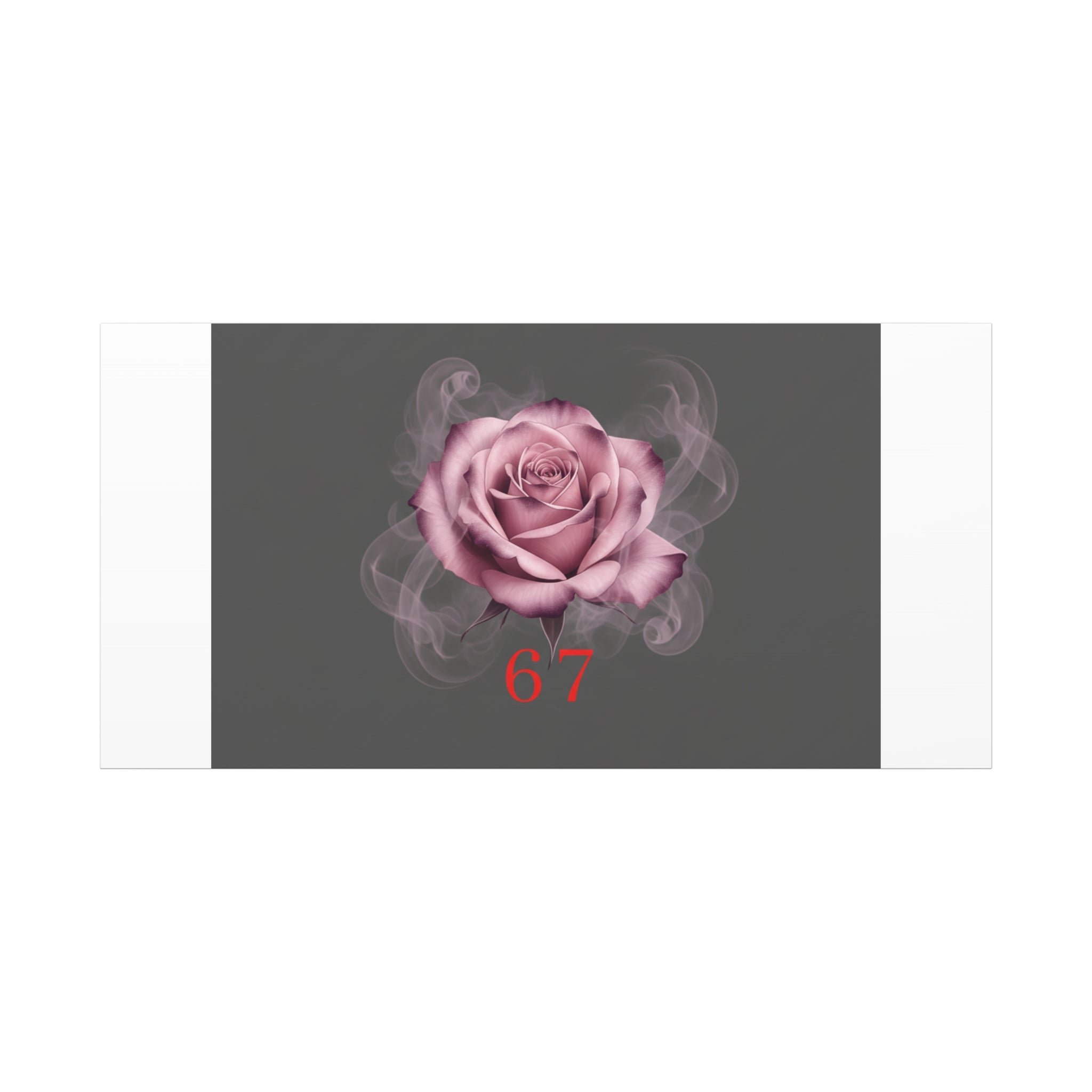 6 7 Valentine's Canvas | Viral Gothic Rose Wall Art | 6 7 Meaning Dark Romance