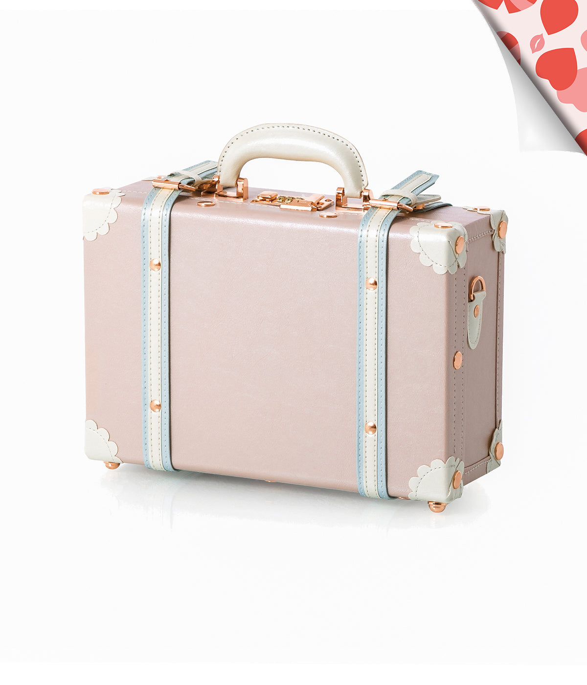 Minimalism Train Case - Cherry Pink's