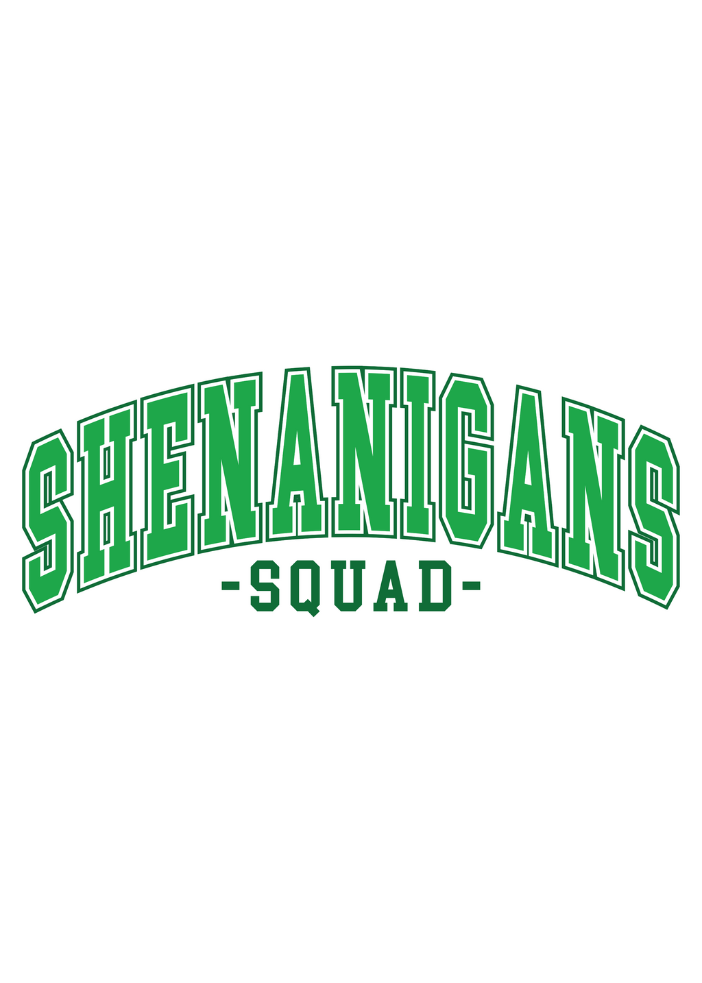 Spun Bamboo Shenanigans Squad Unisex Bamboo/Cotton Graphic T-Shirt — flat-lay composition