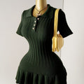 MyClosetAid Short Sleeve Sweater Dress — in-use photo