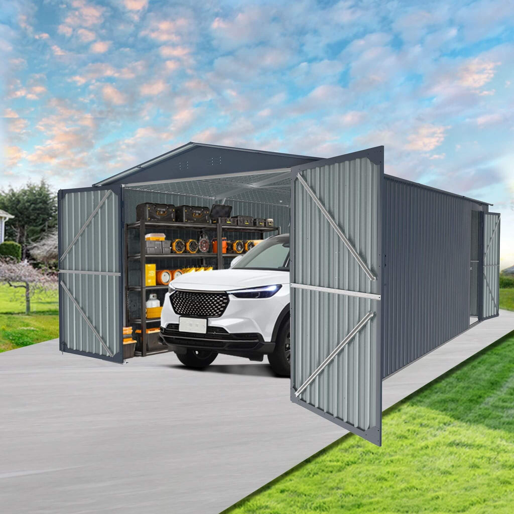 [13X20FT] Alora Extra-Large Premium Weather-Resistant Outdoor Multi-Purpose Utility Storage Shed (SAK84920) – SAKSBY WHOLESAL