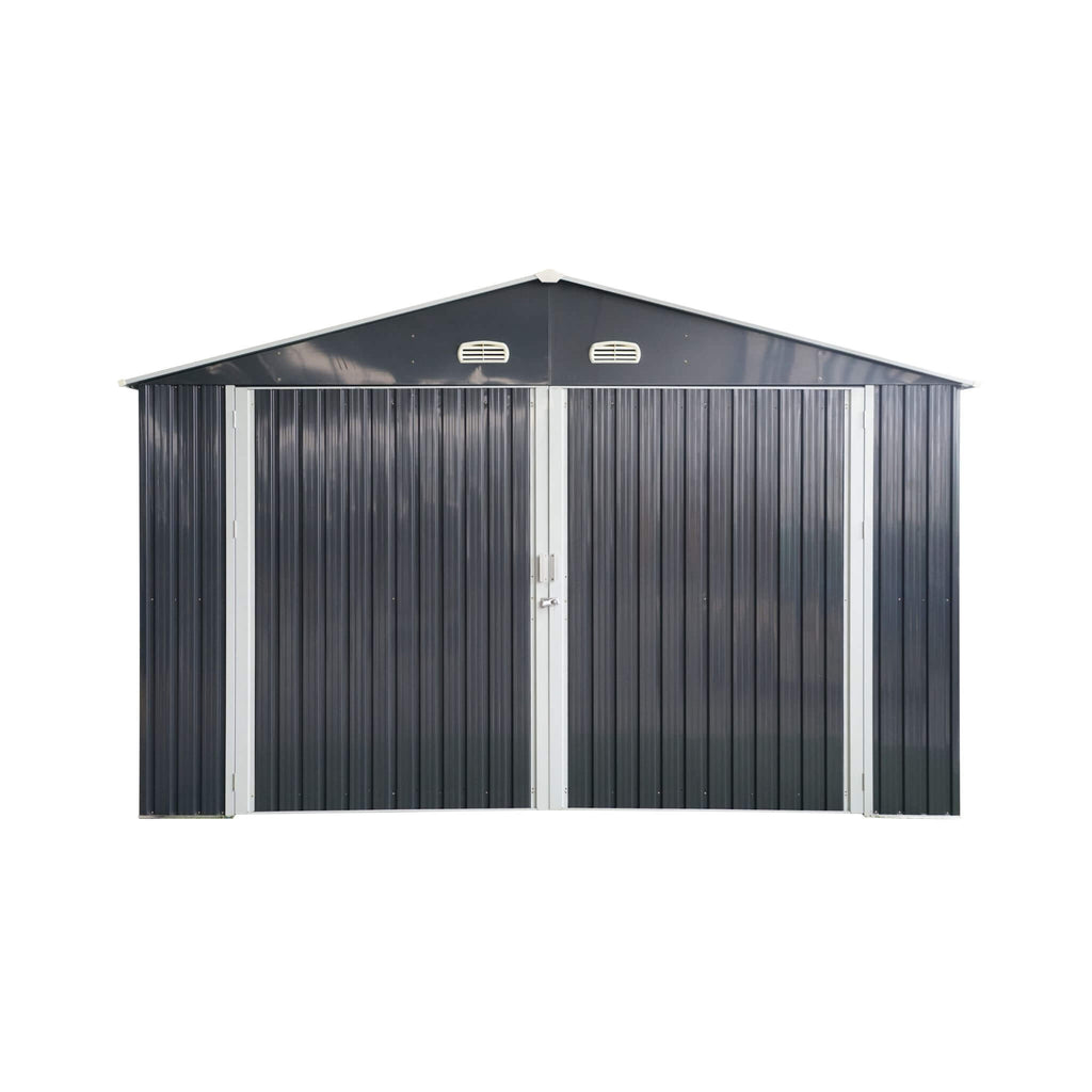 [13x20FT] Alora Large Heavy-Duty Outdoor Metal Storage Shed With Double Doors (SAK65331) – SAKSBY WHOLESALE, view 8