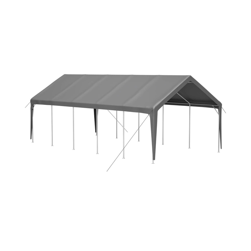 [13X26FT] Alora Heavy-Duty Carport Canopy With Roll-Up Doors And Windows (SAK14975) – SAKSBY WHOLESALE, view 9