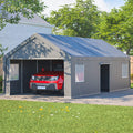 [13X26FT] Alora Heavy-Duty Carport Canopy With Roll-Up Doors And Windows (SAK14975) – SAKSBY WHOLESALE