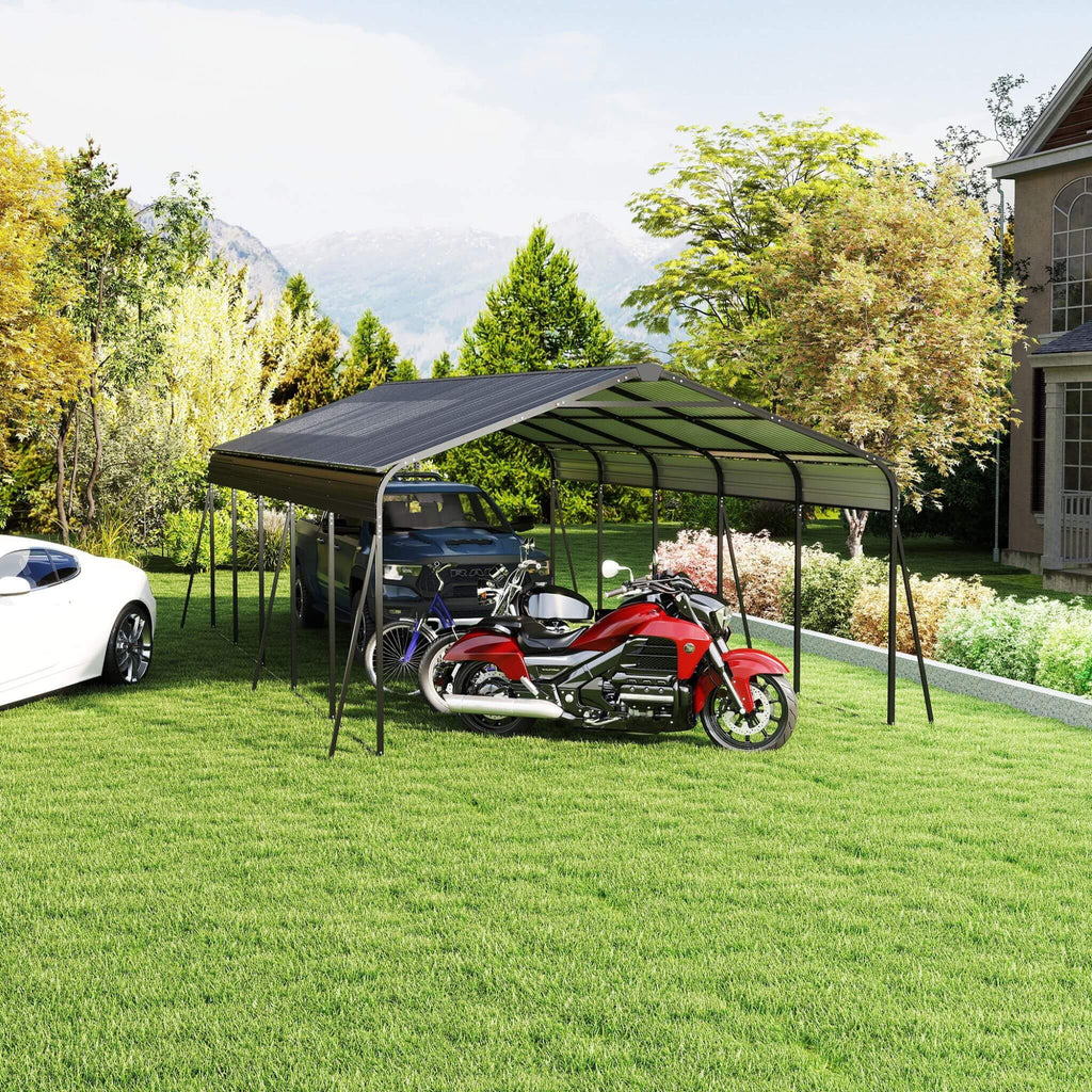 [13X26FT] Alora Heavy-Duty Weather-Resistant Outdoor Carport With Protective Film (SAK82451) – SAKSBY WHOLESALE, view 12
