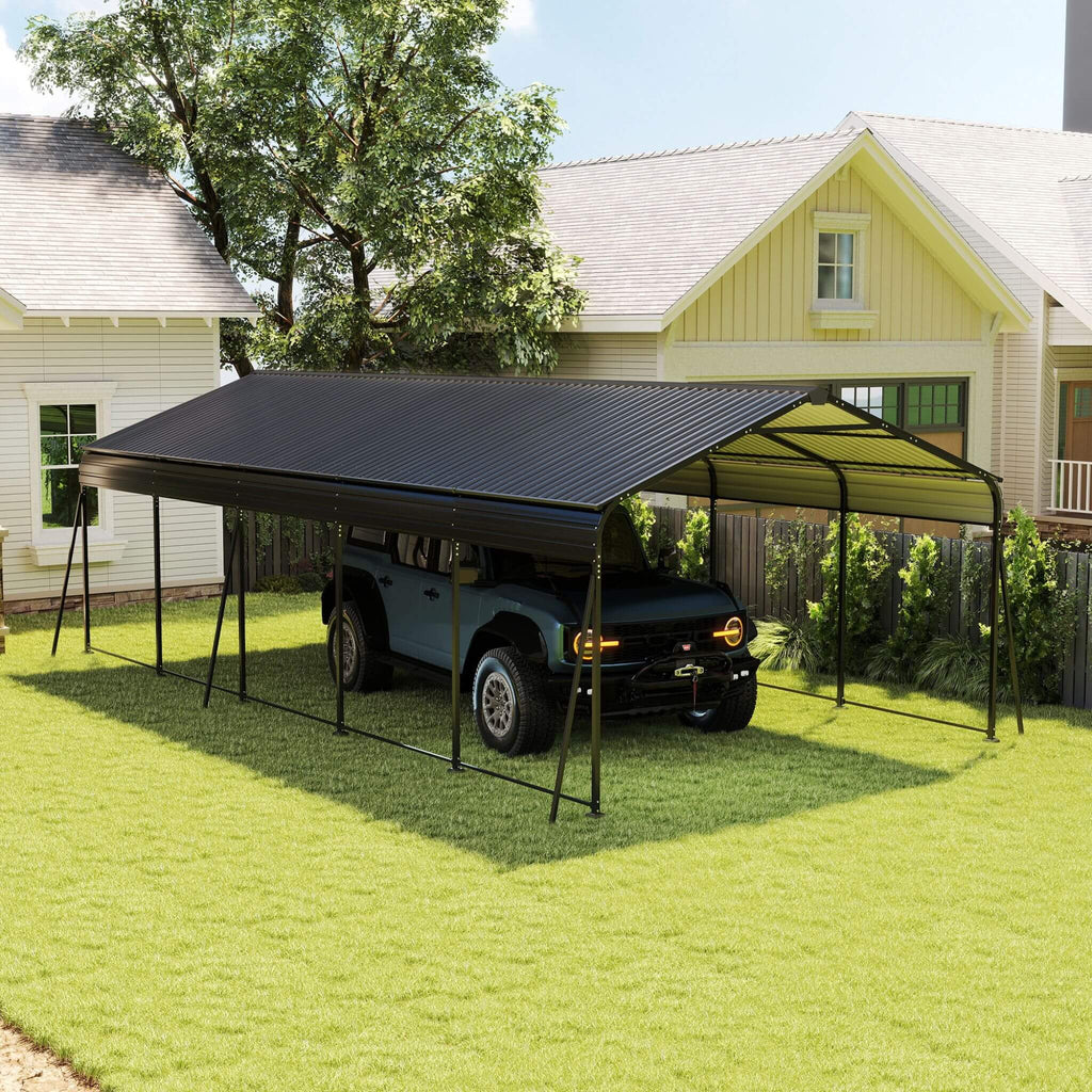 [13X26FT] Alora Heavy-Duty Weather-Resistant Outdoor Carport With Protective Film (SAK82451) – SAKSBY WHOLESALE, view 15
