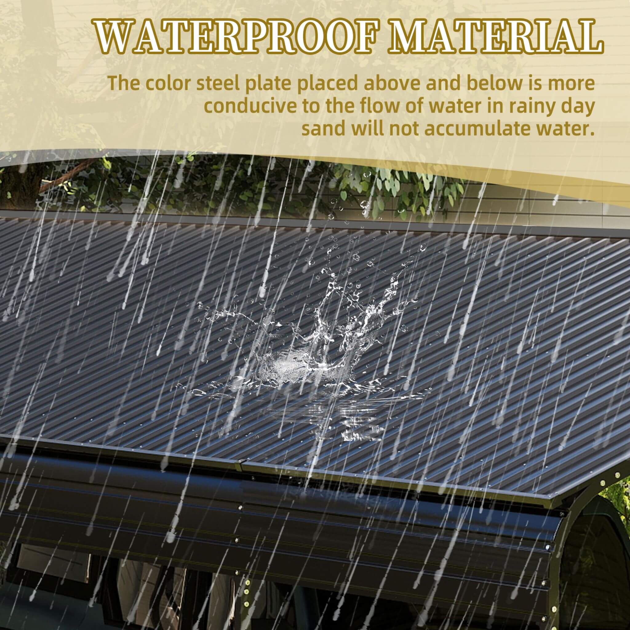 [13X26FT] Alora Heavy-Duty Weather-Resistant Outdoor Carport With Protective Film (SAK82451) – SAKSBY WHOLESALE, view 7