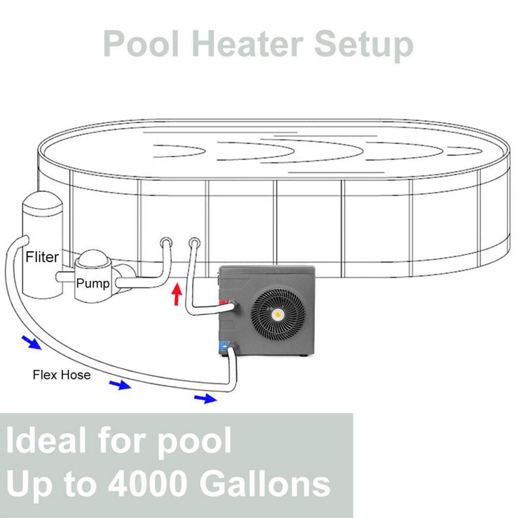 14.8K BTU Premium Above Ground Swimming Pool Heater Pump (SAK97584) – SAKSBY WHOLESALE, view 6