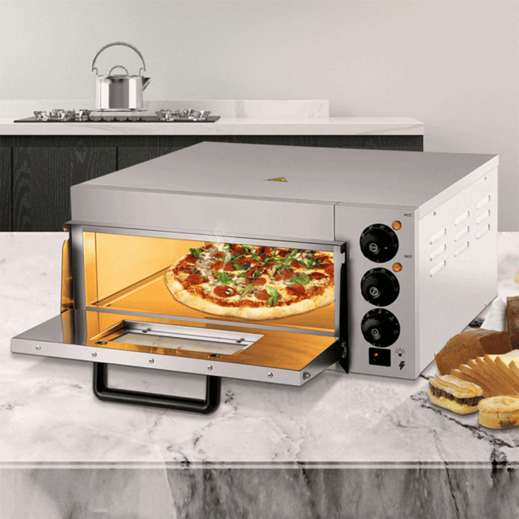 14-Inch Electric Single Deck Countertop Commercial Pizza Oven (SAK92582) – SAKSBY WHOLESALE, view 7
