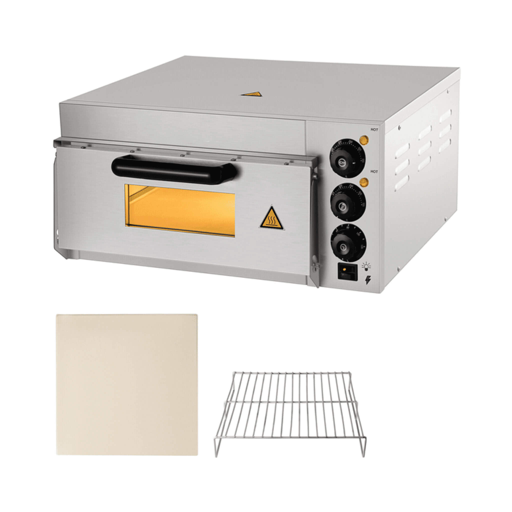 14-Inch Electric Single Deck Countertop Commercial Pizza Oven (SAK92582) – SAKSBY WHOLESALE, view 13