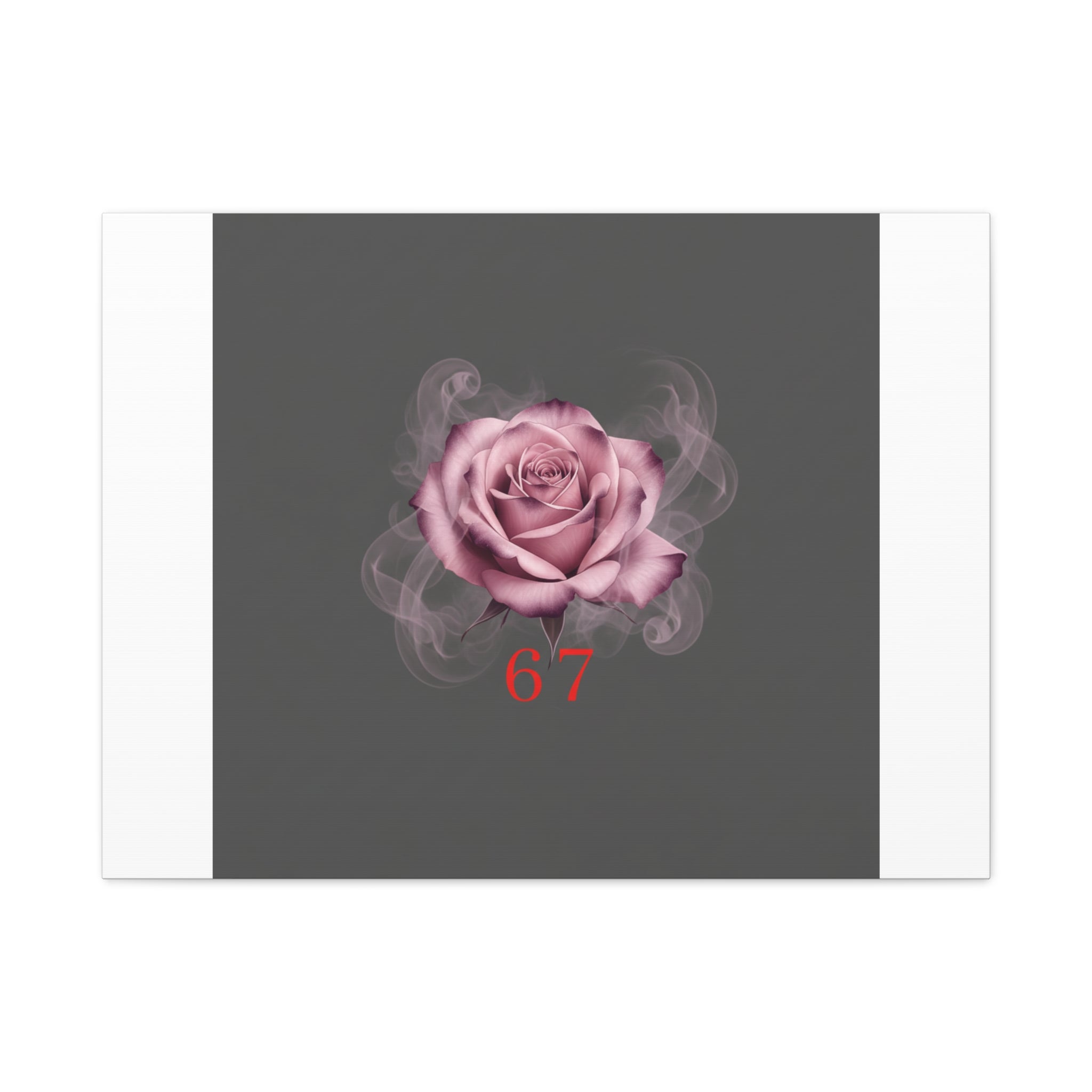 6 7 Valentine's Canvas | Viral Gothic Rose Wall Art | 6 7 Meaning Dark Romance