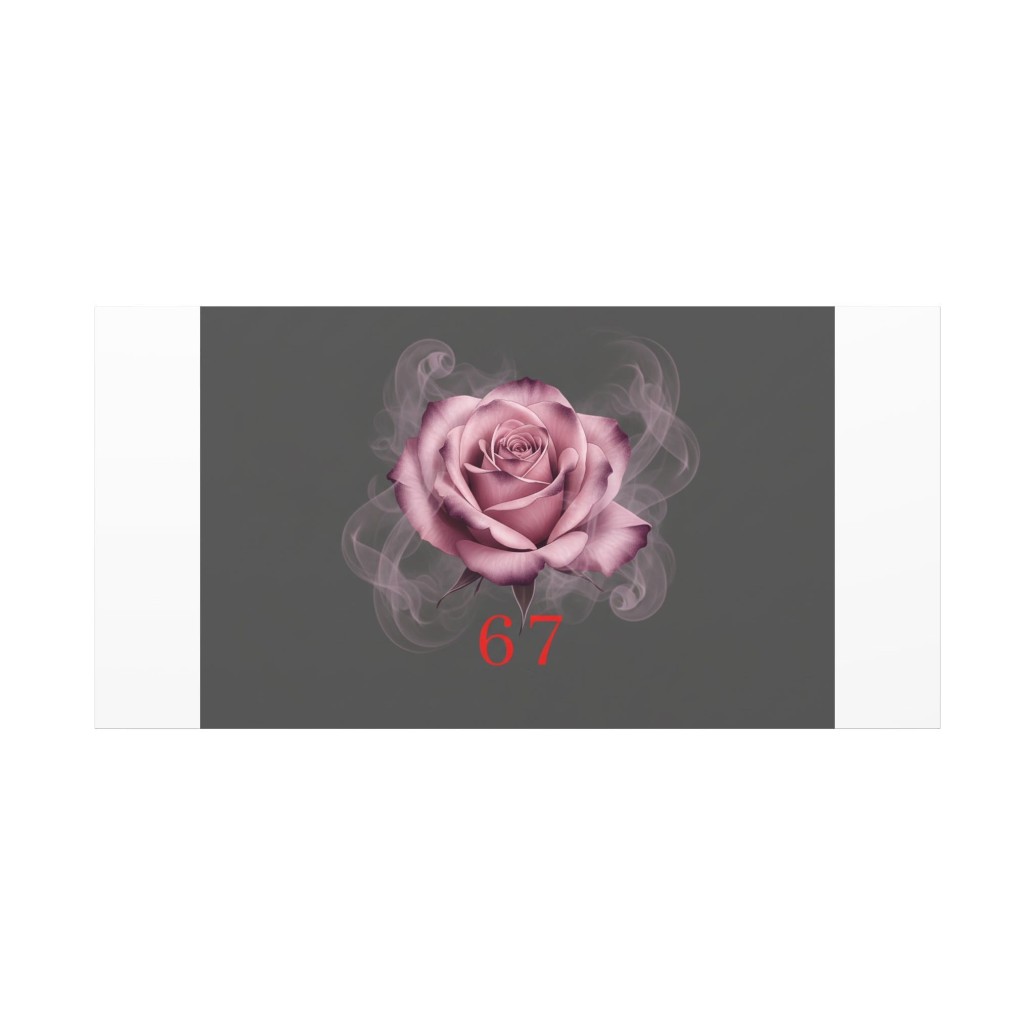 6 7 Valentine's Canvas | Viral Gothic Rose Wall Art | 6 7 Meaning Dark Romance