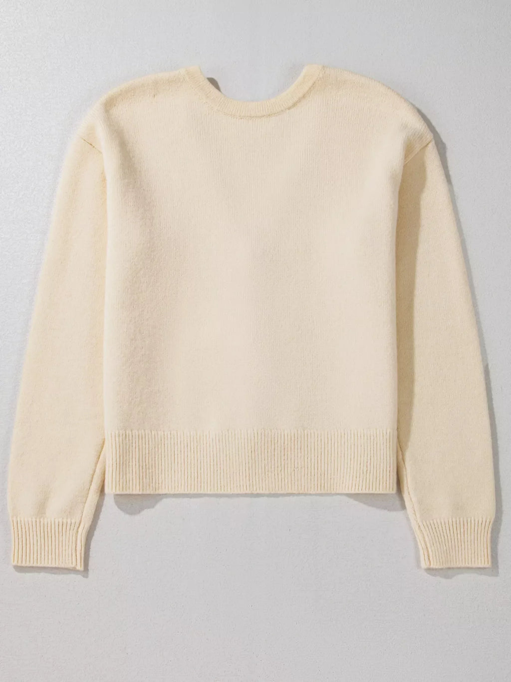 Bow Front Long Sleeve Cardigan