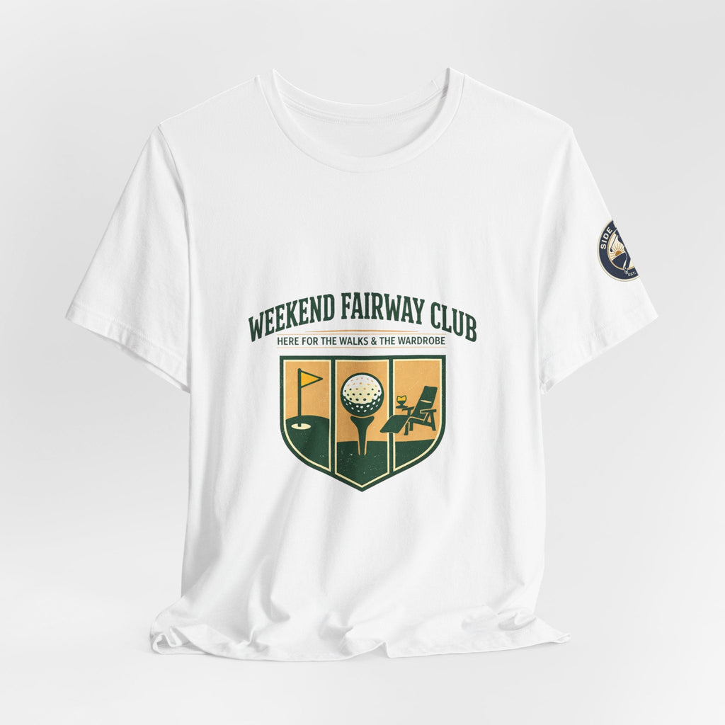 Tristan’s Treehouse Weekend Fairway Club Tee | golf aesthetic, country-club core — size reference