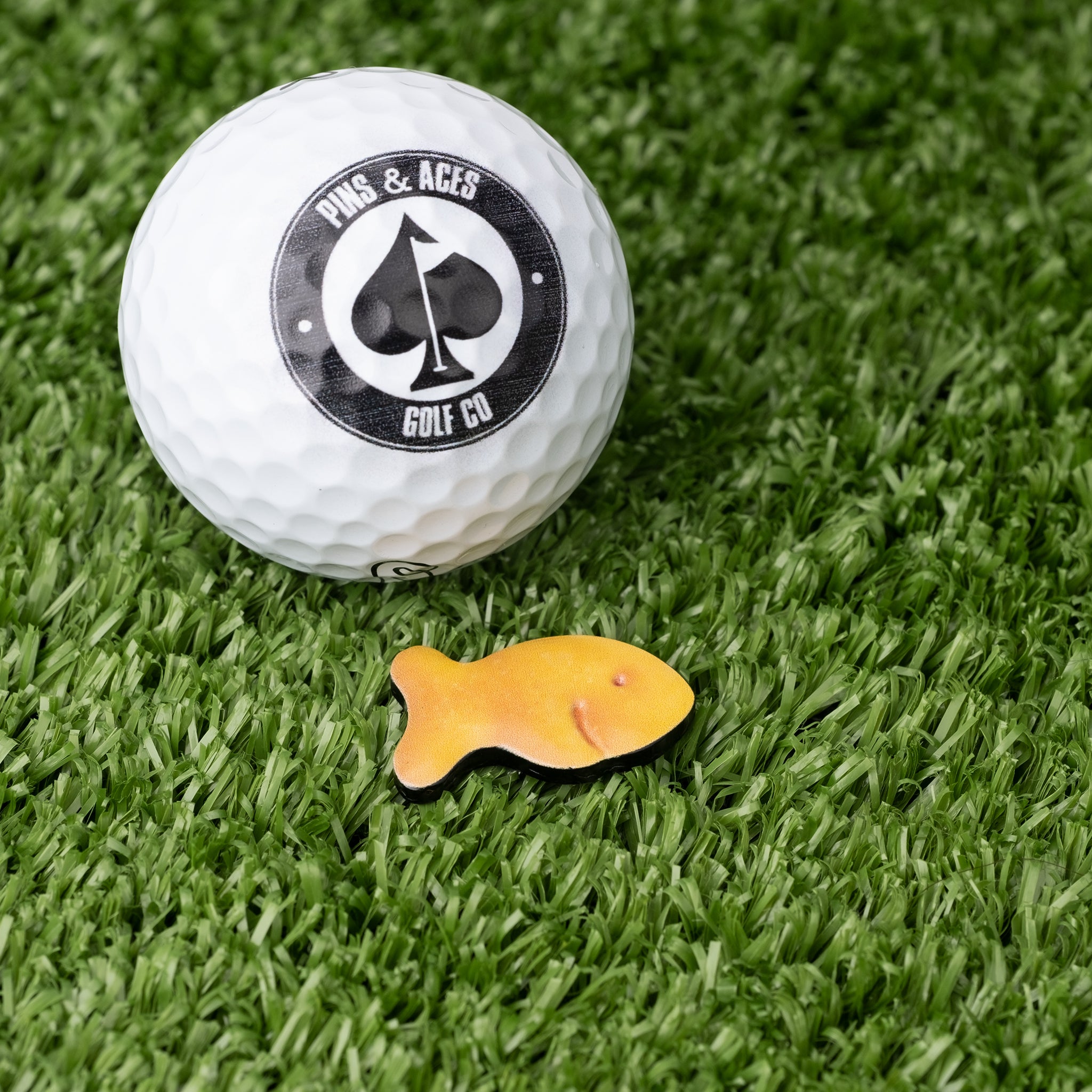 Fish Cracker Ball Marker – Pins and Aces, view 3