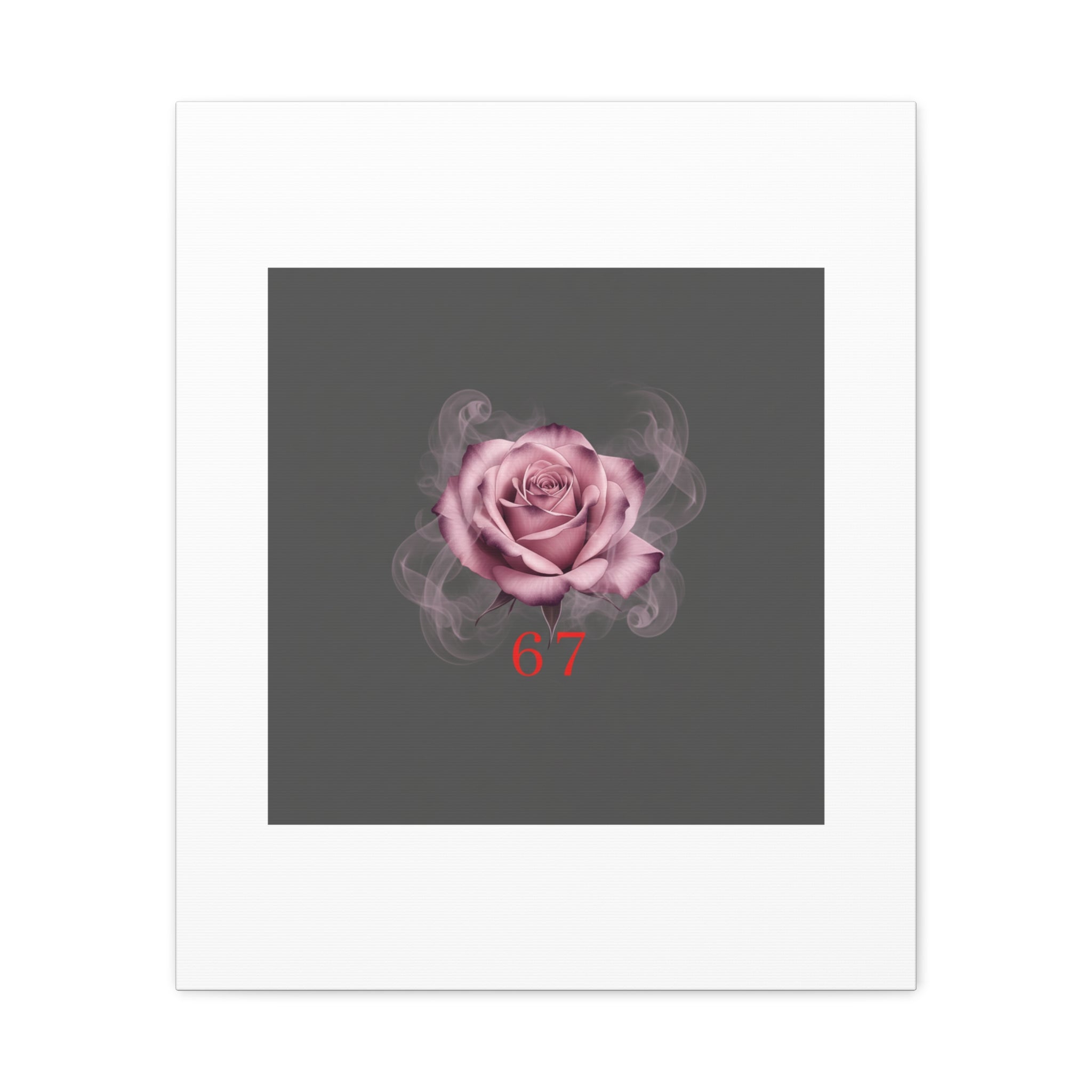 6 7 Valentine's Canvas | Viral Gothic Rose Wall Art | 6 7 Meaning Dark Romance