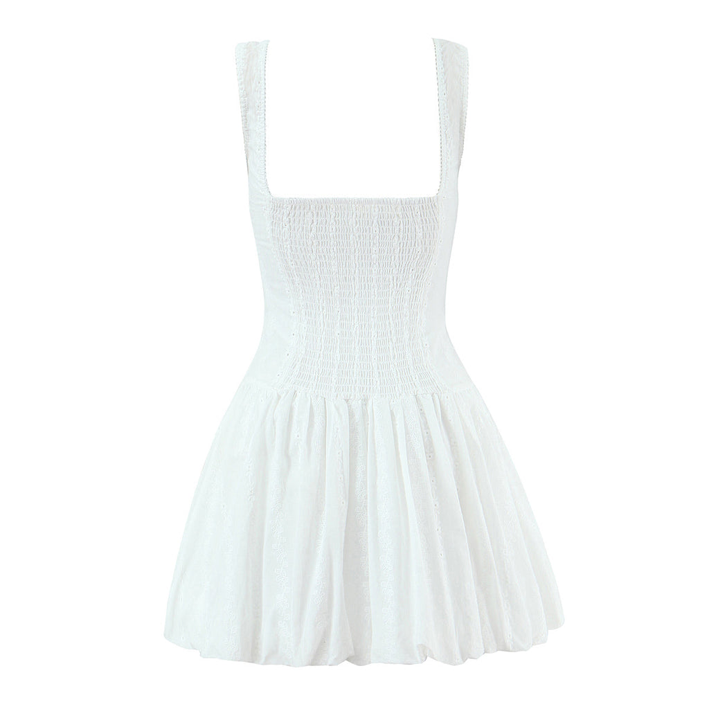 Bella Mia Lace Sling Women Waist Tight Design Slimming Pure Sexy Bud Short Dress — detail and construction