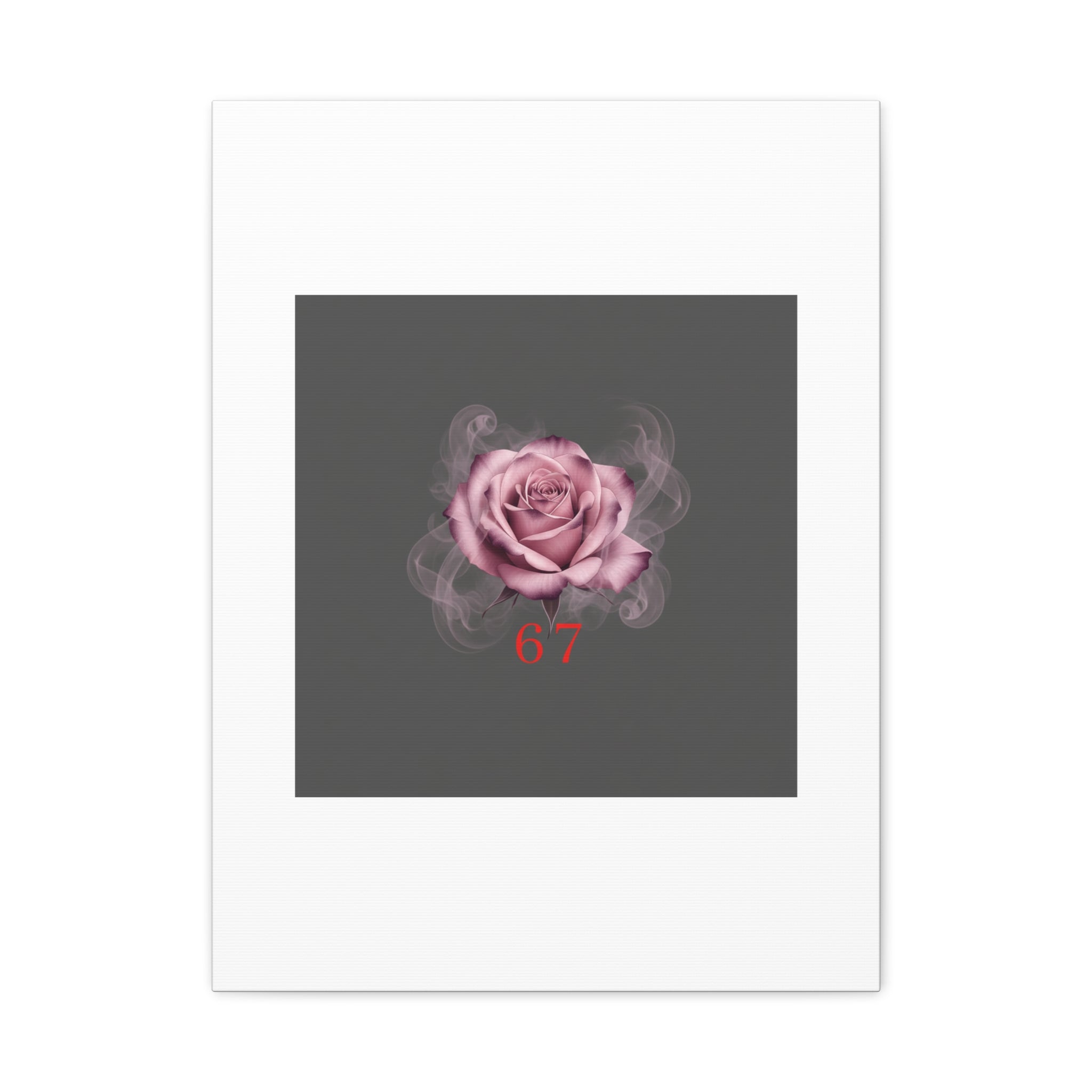 6 7 Valentine's Canvas | Viral Gothic Rose Wall Art | 6 7 Meaning Dark Romance