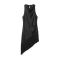 Bella Mia Women Clothing Summer All Matching Sleeveless Irregular Asymmetric Tassel Top — branding close-up