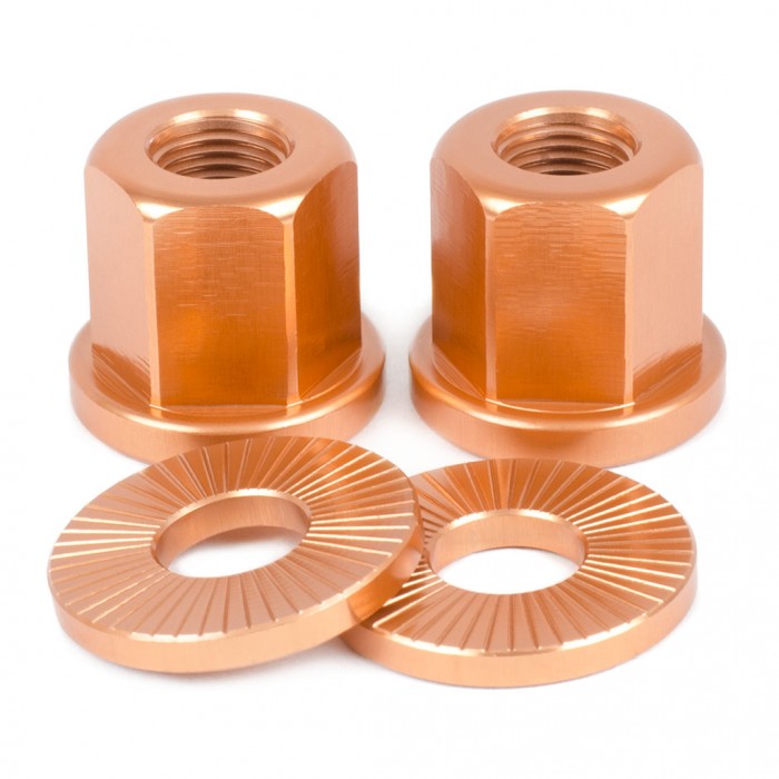 Shadow Conspiracy Featherweight Alloy Axle Nuts 3/8" - Copper